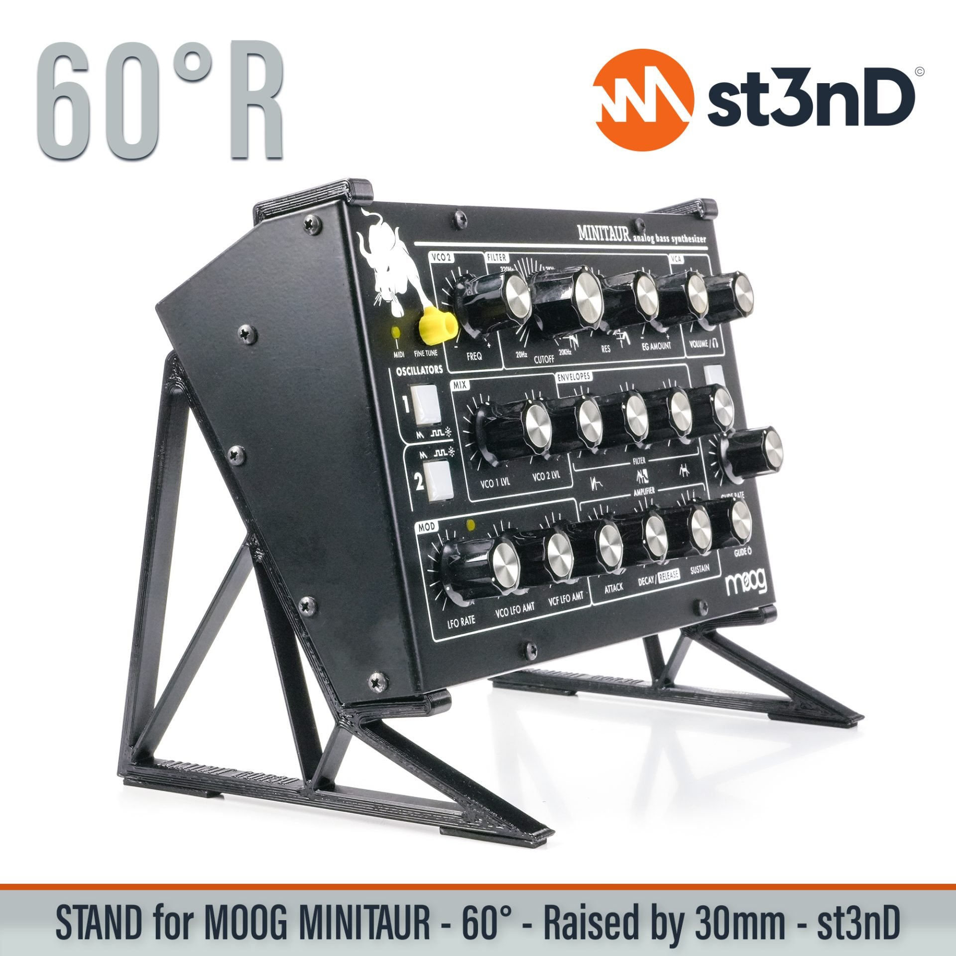 bass bass synth desktop synth Minitaur MOOG MOOG Minitaur portable st3nD stable stand strong sturdy tilted
