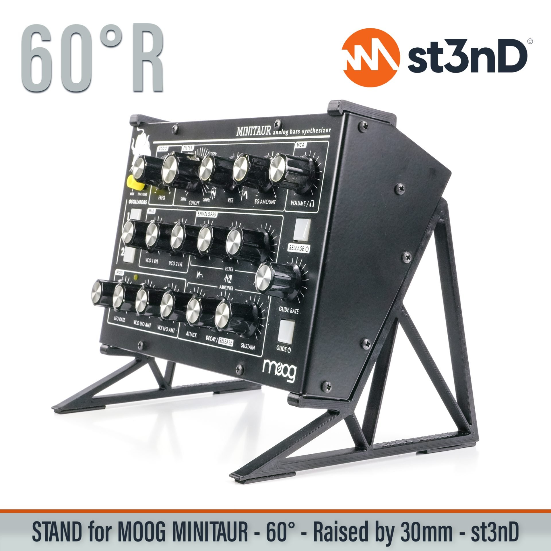 bass bass synth desktop synth Minitaur MOOG MOOG Minitaur portable st3nD stable stand strong sturdy tilted