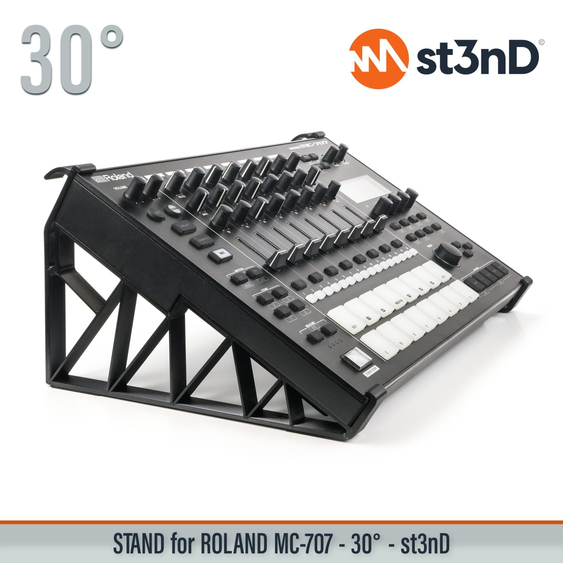 aira controller drum machine Mc 707 portable roland roland drum machine roland mc 707 sequencer st3nD stand studio equipment sturdy tilted