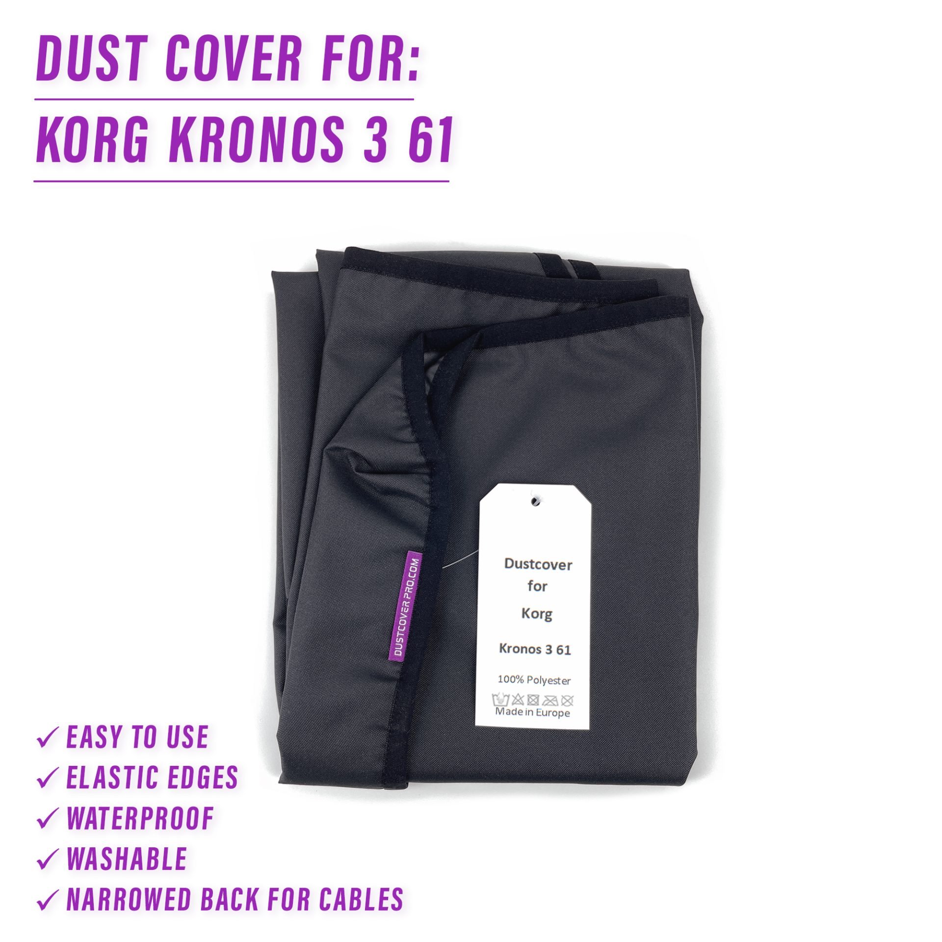 dust cover dustcover dustcoverpro elastic korg synth synth protection water resistant waterproof Korg Kronos 3 61 Korg Kronos 3 61