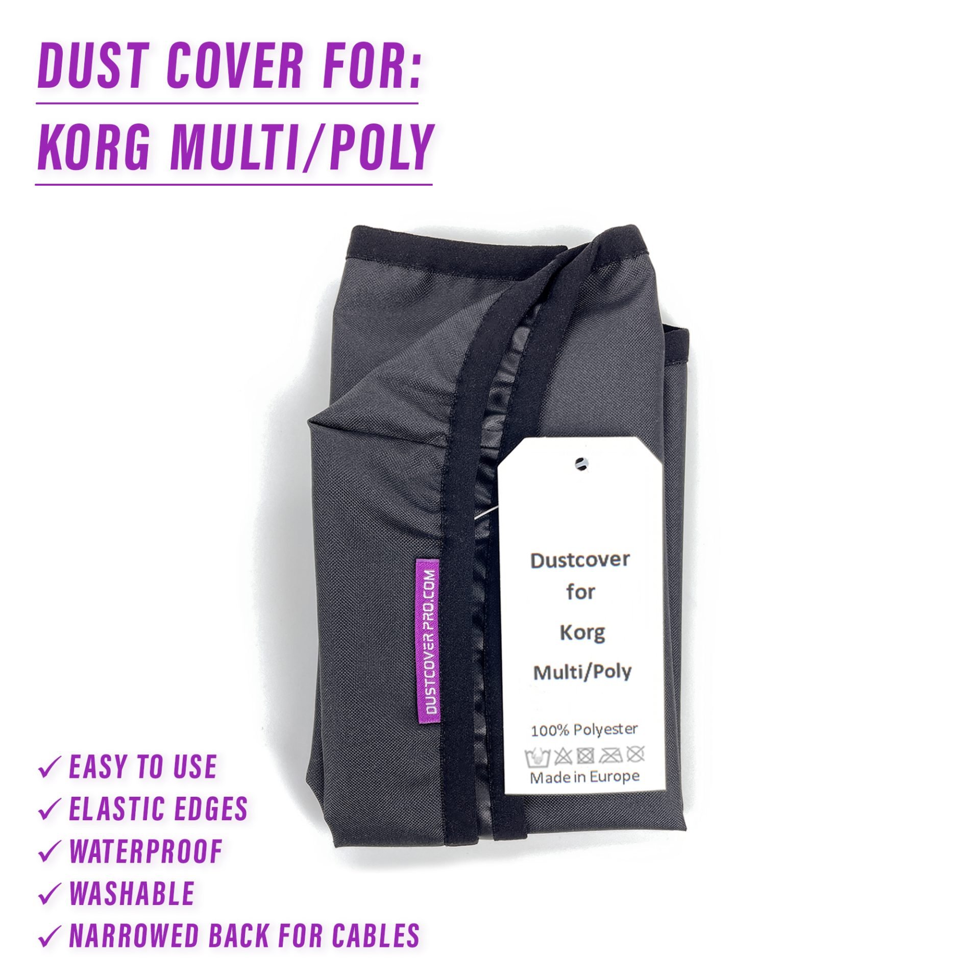 dust cover dustcover dustcoverpro elastic korg synth synth protection water resistant waterproof multi/poly