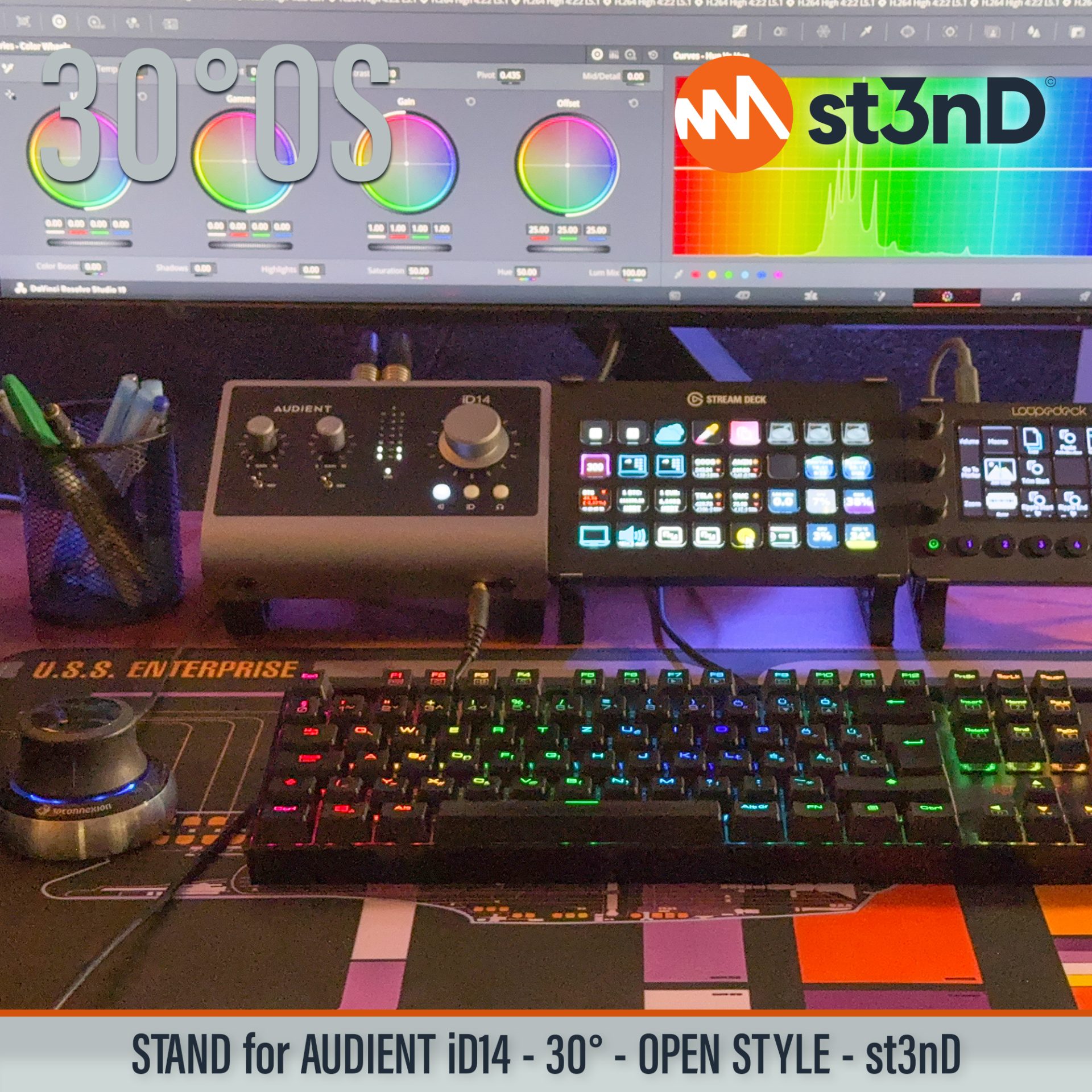 AUDIENT audio device audio interface portable st3nD stand strong studio sturdy AUDIENT iD14 iD14