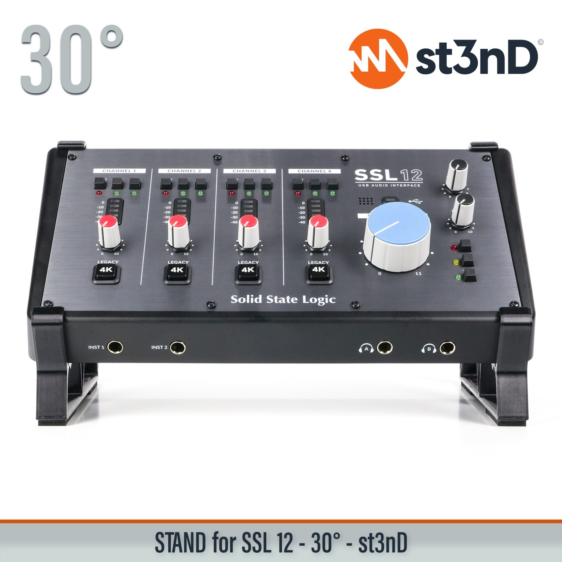 audio interface portable Solid State Logic sound card ssl ssl usb interface st3nD stable stand strong sturdy tilted Solid State Logic SSL 12 SSL 12