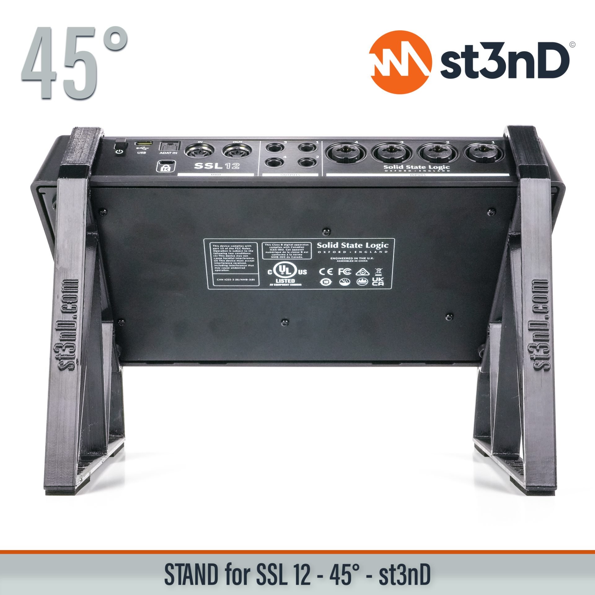audio interface portable Solid State Logic Solid State Logic SSL 12 sound card ssl SSL 12 ssl usb interface st3nD stable stand strong sturdy tilted