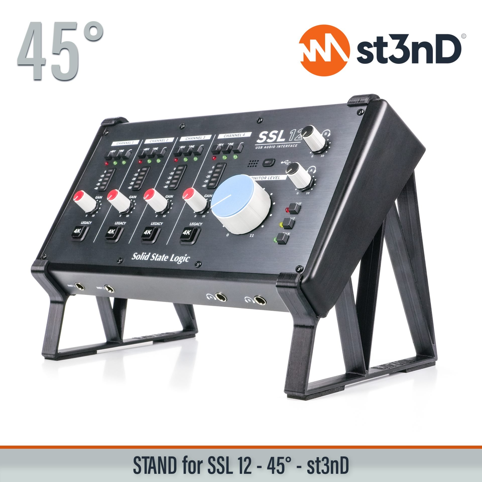audio interface portable Solid State Logic Solid State Logic SSL 12 sound card ssl SSL 12 ssl usb interface st3nD stable stand strong sturdy tilted