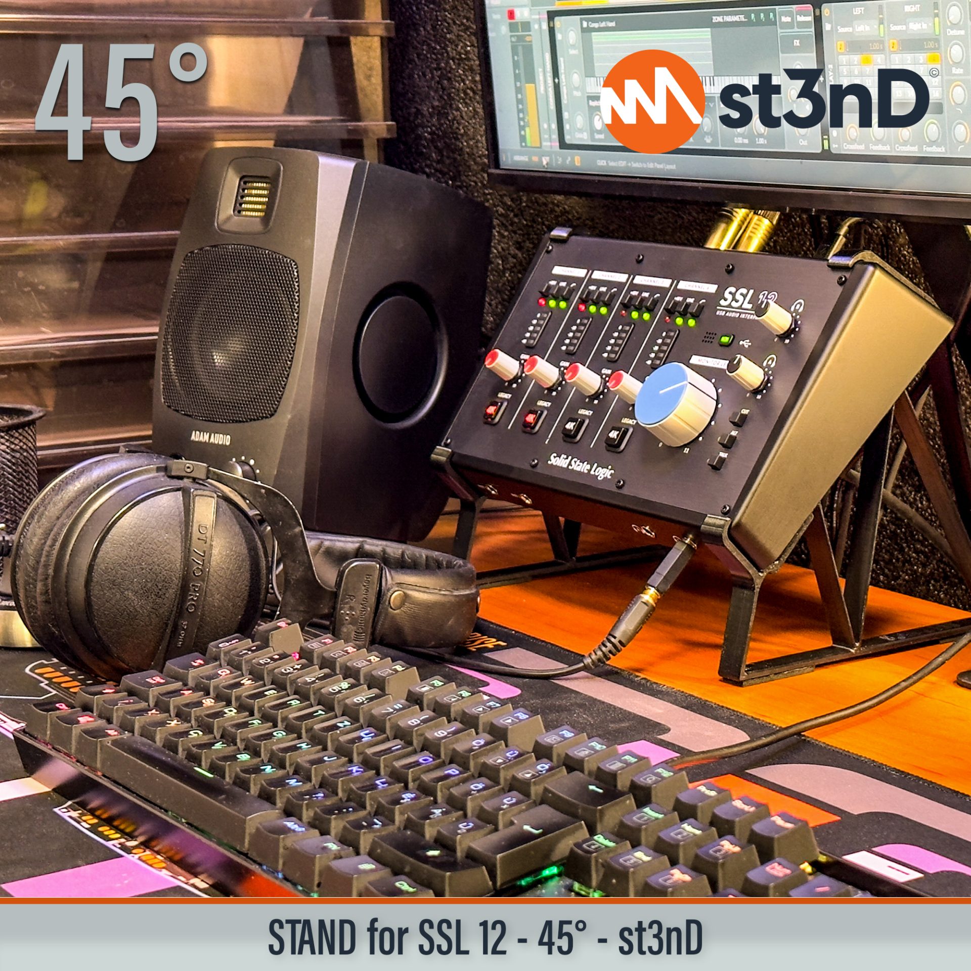 audio interface portable Solid State Logic Solid State Logic SSL 12 sound card ssl SSL 12 ssl usb interface st3nD stable stand strong sturdy tilted