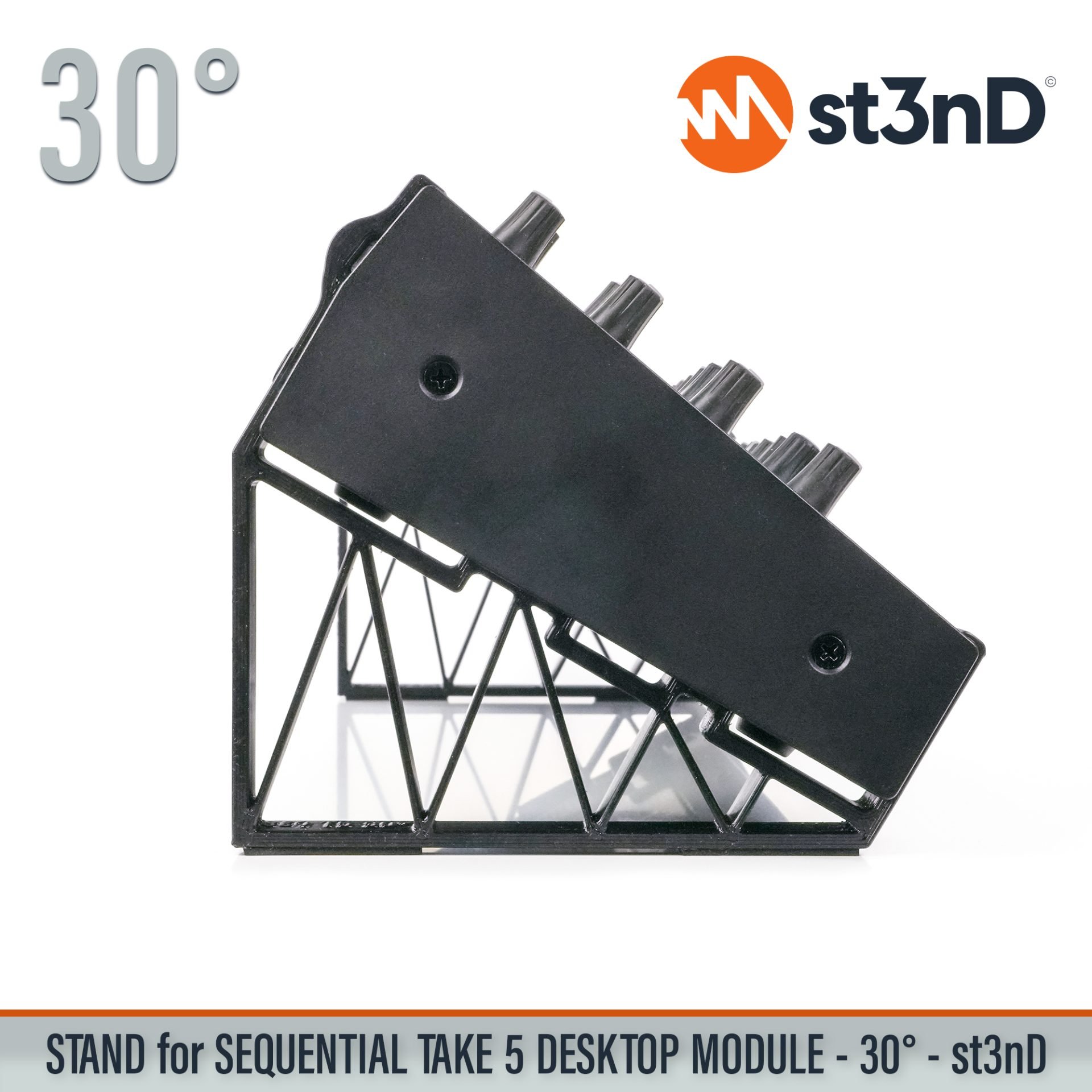 DAVE SMITH INSTRUMENTS desktop synth home studio music portable SEQUENTIAL SEQUENTIAL TAKE 5 DESKTOP MODULE st3nD stable stand strong sturdy TAKE 5 DESKTOP MODULE tilted