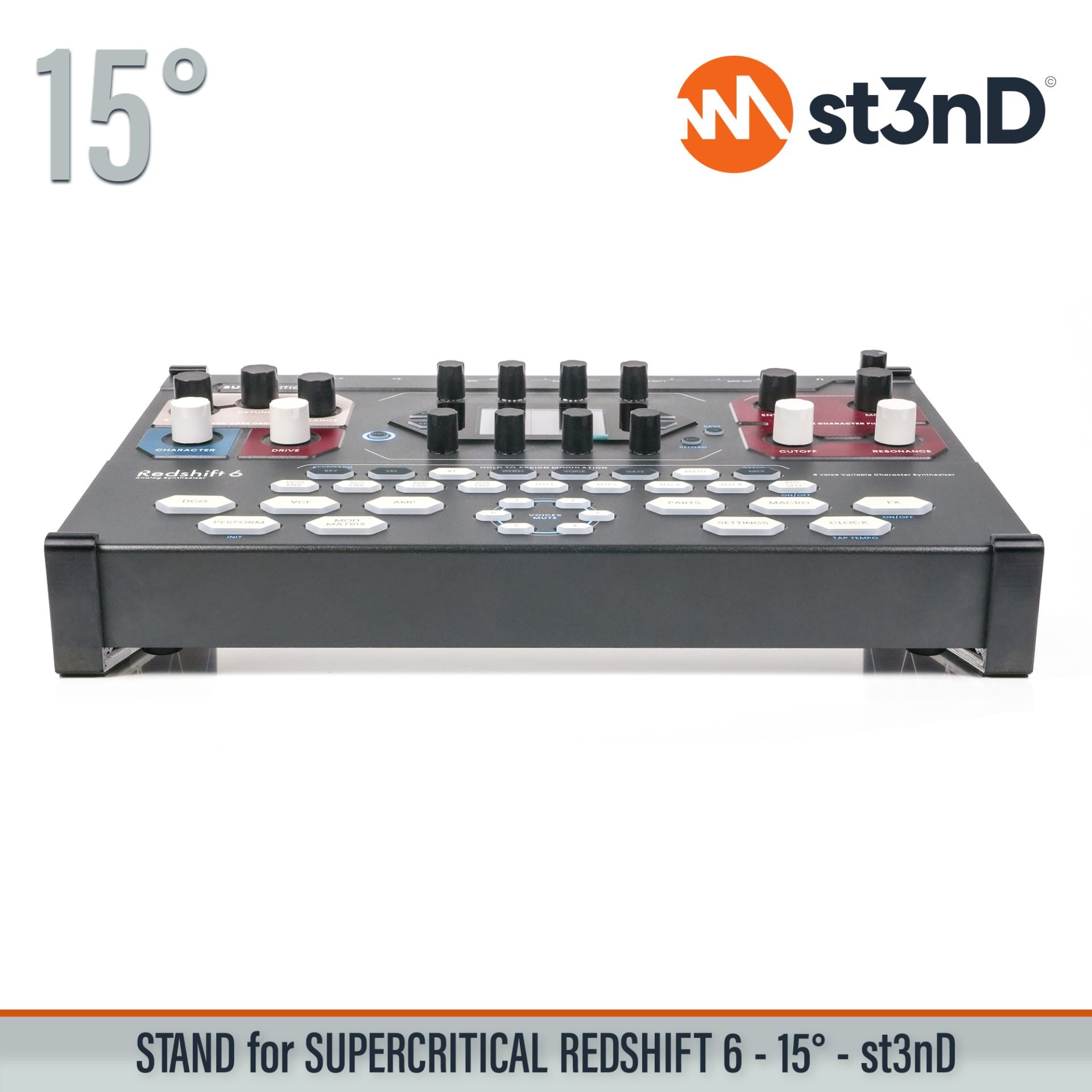 portable st3nD stable stand strong sturdy tilted SUPERCRITICAL REDSHIFT 6 analog synth SUPERCRITICAL REDSHIFT 6 analog synth analog synth