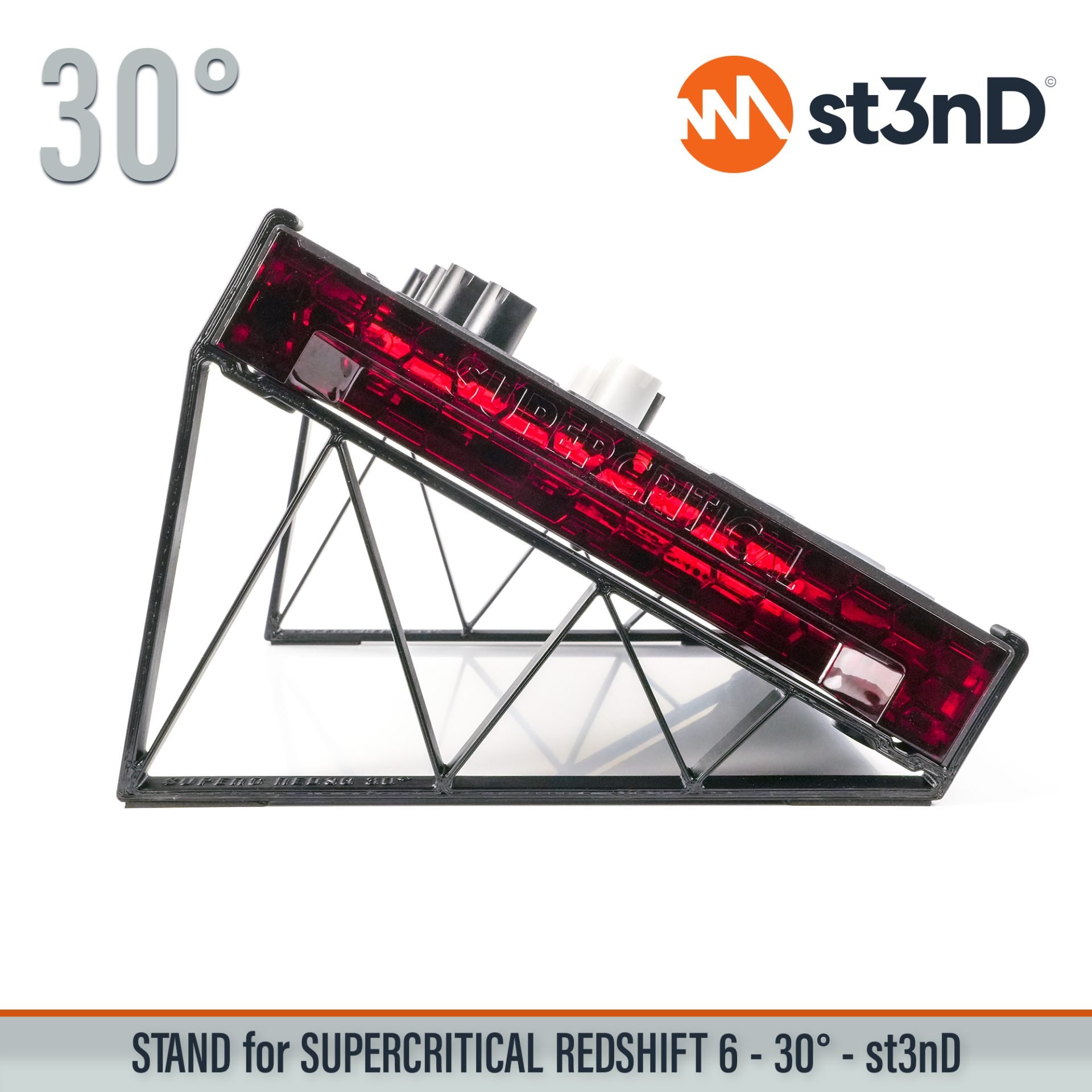 analog synth portable REDSHIFT 6 analog synth st3nD stable stand strong sturdy SUPERCRITICAL SUPERCRITICAL REDSHIFT 6 analog synth tilted