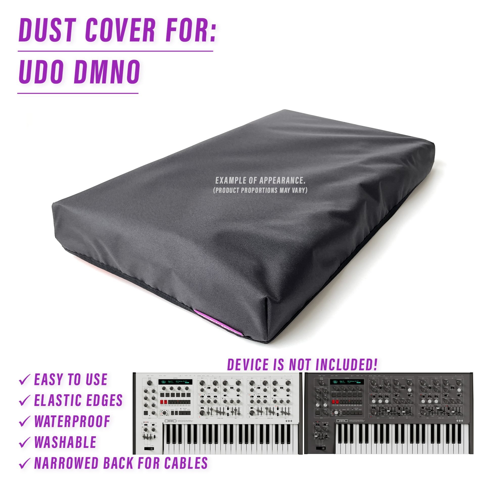 dust cover dustcover dustcoverpro elastic synth protection udo UDO audio water resistant waterproof DMNO