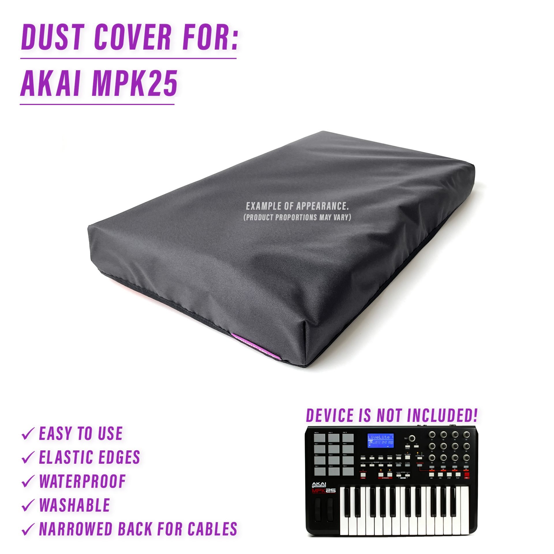 dust cover dustcover dustcoverpro elastic synth protection water resistant akai dust cover dustcover dustcoverpro elastic synth synth protection water resistant waterproof mpk25