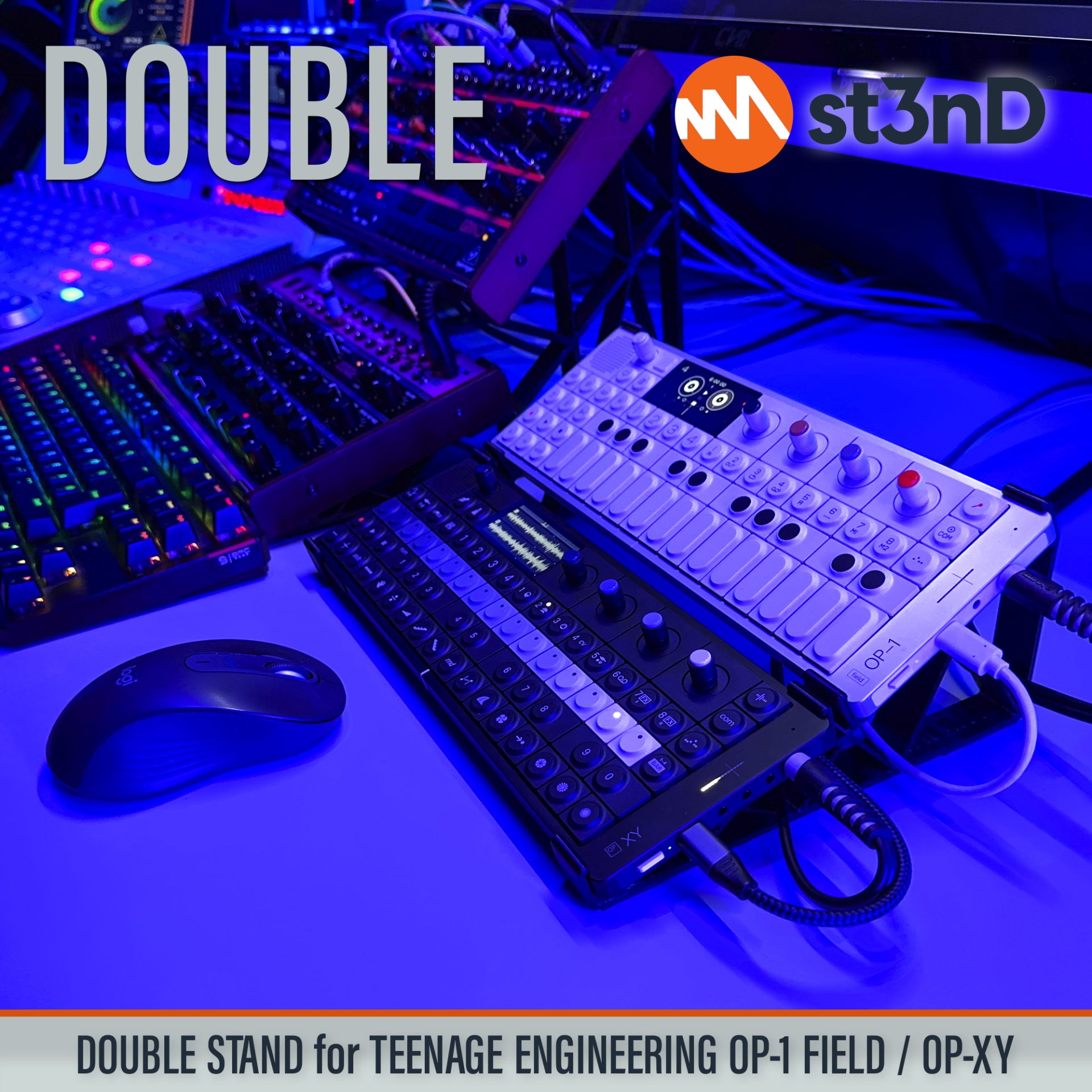OP-1 Field, OP-XY, OP1 Field, portable, st3nD, stable, stand, strong, sturdy, Teenage Engineering, tilted