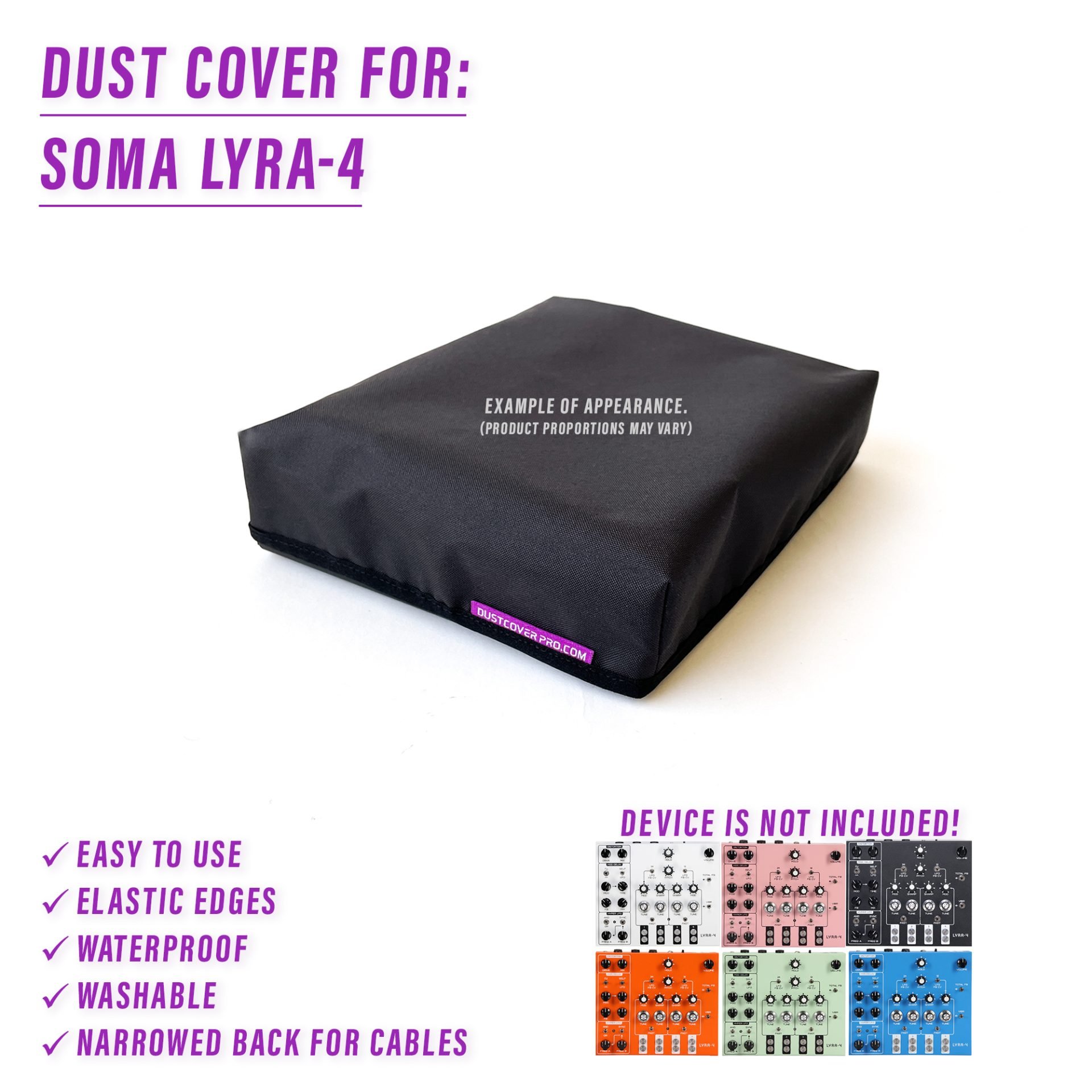 dust cover dustcover dustcoverpro elastic synth protection water resistant waterproof soma lyra-4 soma lyra4