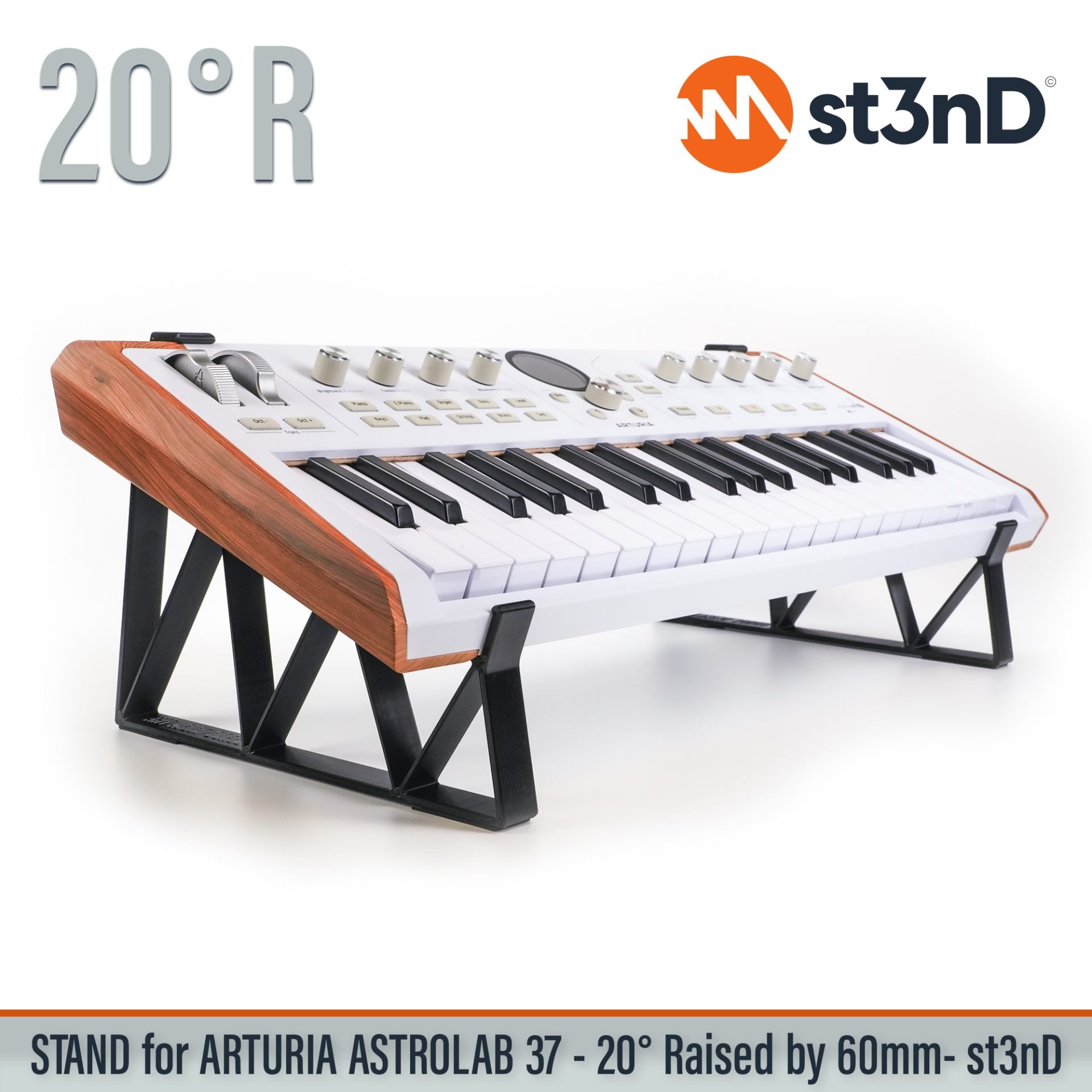 portable, sequencer, st3nD, stable, stand, strong, sturdy, synth accessory, tilted, Arturia AstroLab 37, Arturia, Arturia synth