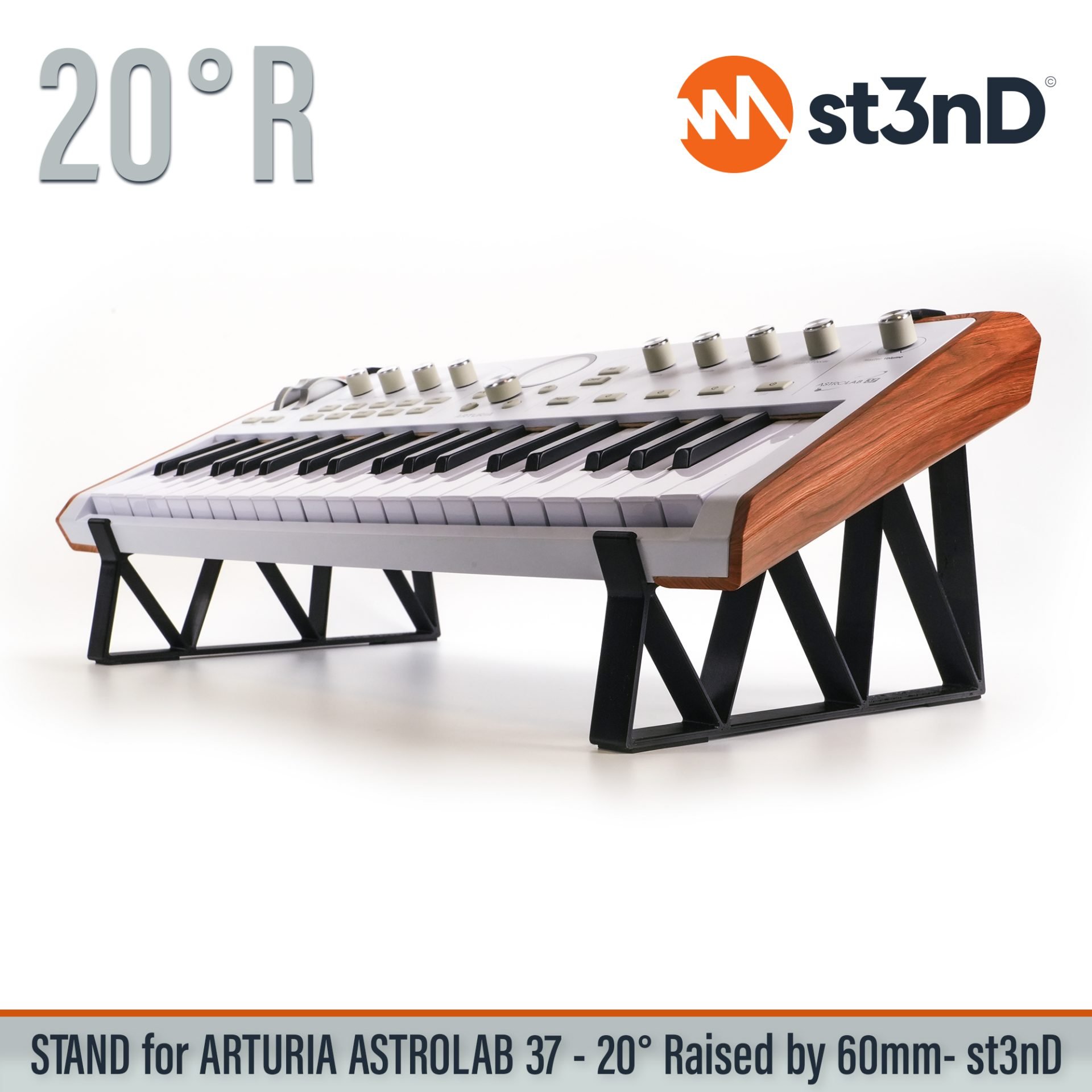 DAW, portable, sequencer, st3nD, stable, stand, strong, sturdy, synth accessory, tilted, Arturia AstroLab 37, Arturia, Arturia synth