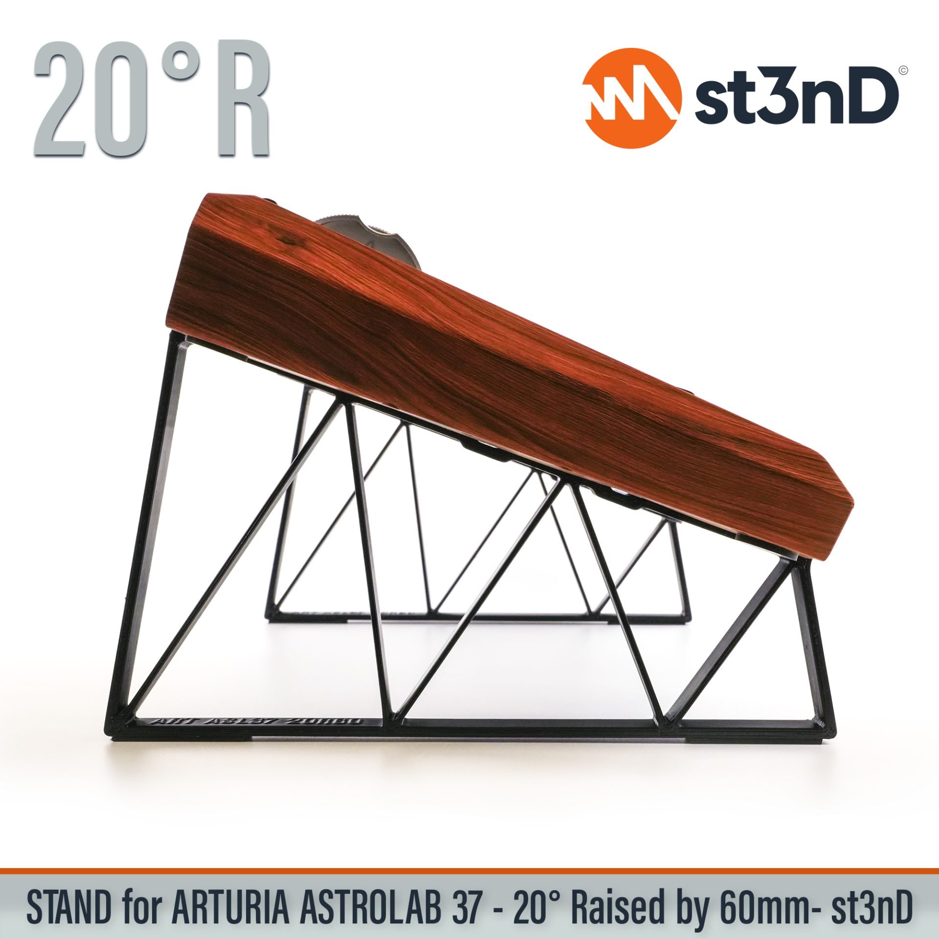 DAW, portable, sequencer, st3nD, stable, stand, strong, sturdy, synth accessory, tilted, Arturia AstroLab 37, Arturia, Arturia synth