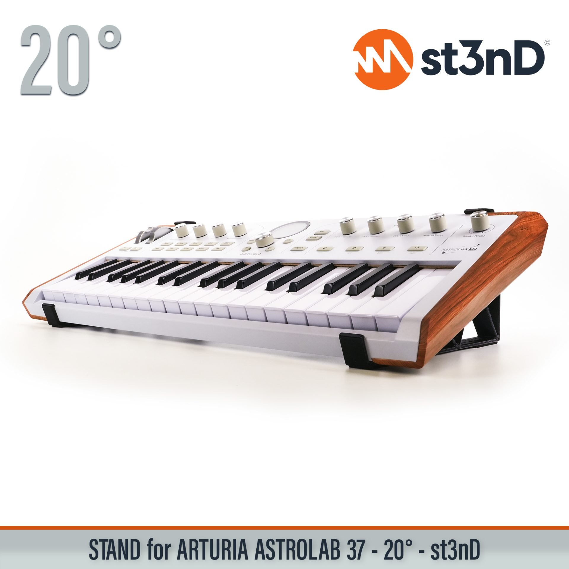 DAW, portable, sequencer, st3nD, stable, stand, strong, sturdy, synth accessory, tilted, Arturia AstroLab 37, Arturia, Arturia synth