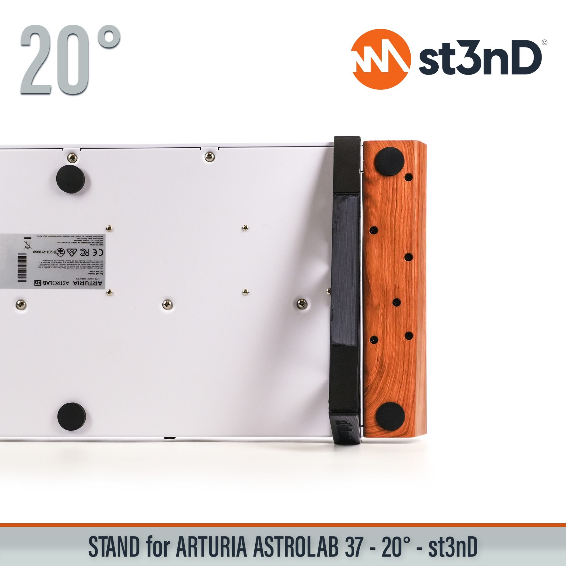 DAW, portable, sequencer, st3nD, stable, stand, strong, sturdy, synth accessory, tilted, Arturia AstroLab 37, Arturia, Arturia synth