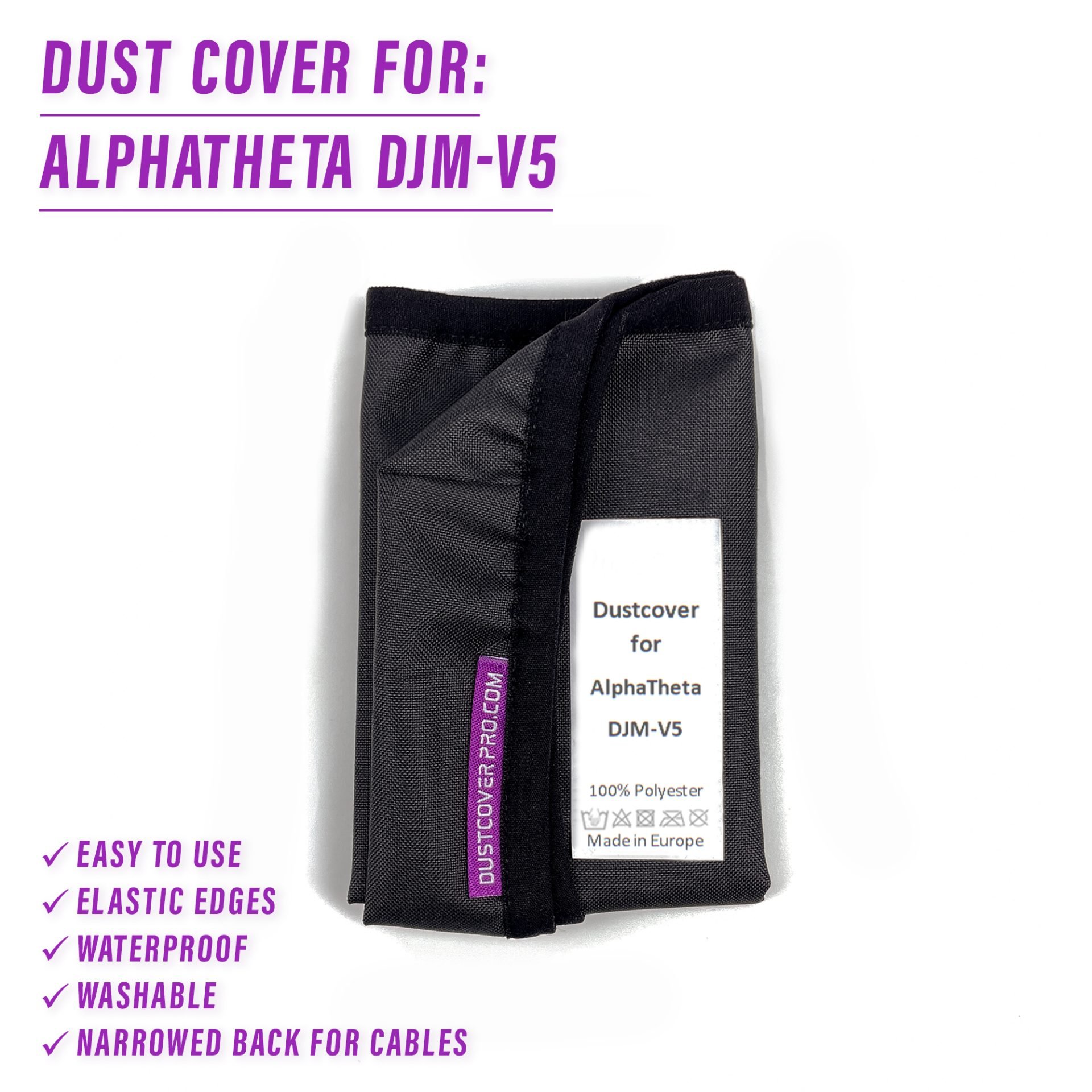 AlphaTheta dj accessory dust cover dustcover dustcoverpro elastic synth protection water resistant waterproof djm-v5