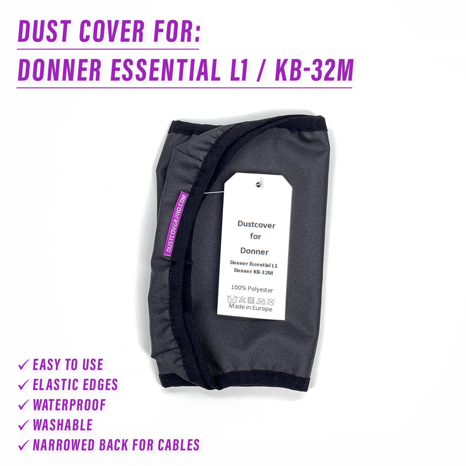 dust cover dustcover dustcoverpro elastic synth protection water resistant waterproof Donner Essential L1 Donner KB-32M