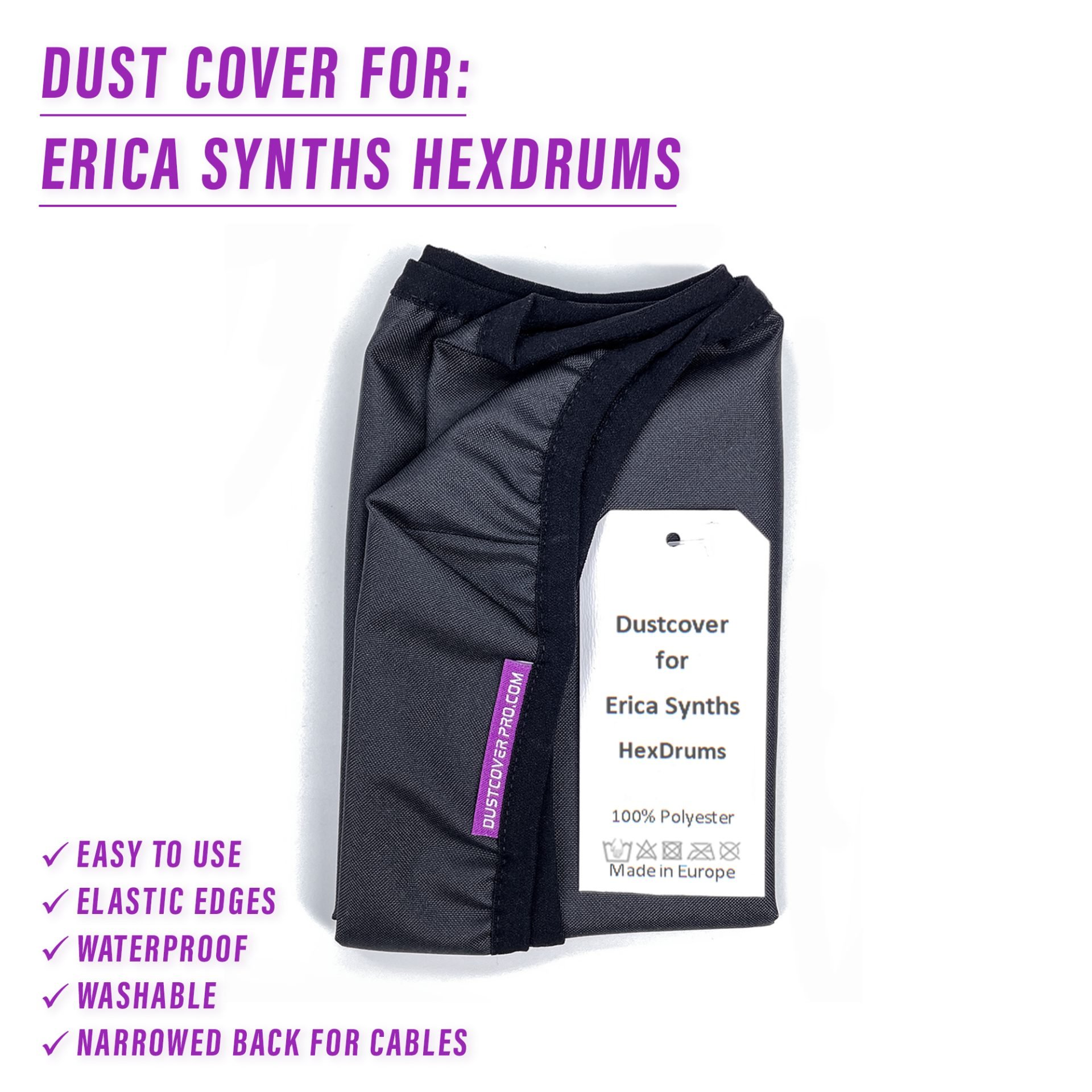 dust cover dustcover dustcoverpro elastic Erica Synths synth synth protection water resistant waterproof hexdrums erica synths hexdrums