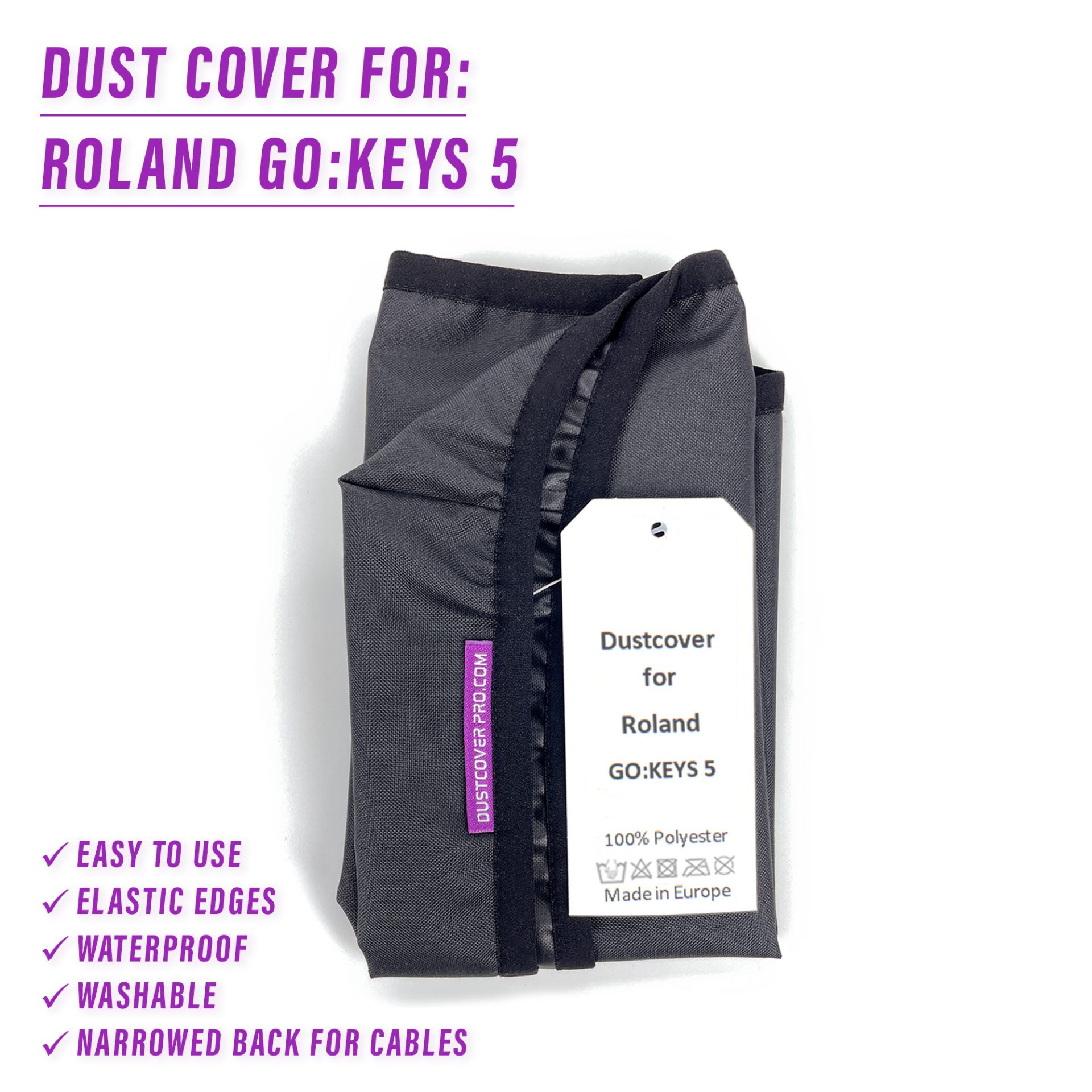 dust cover dustcover dustcoverpro elastic roland synth synth protection water resistant waterproof go keys 5 roland go keys 5