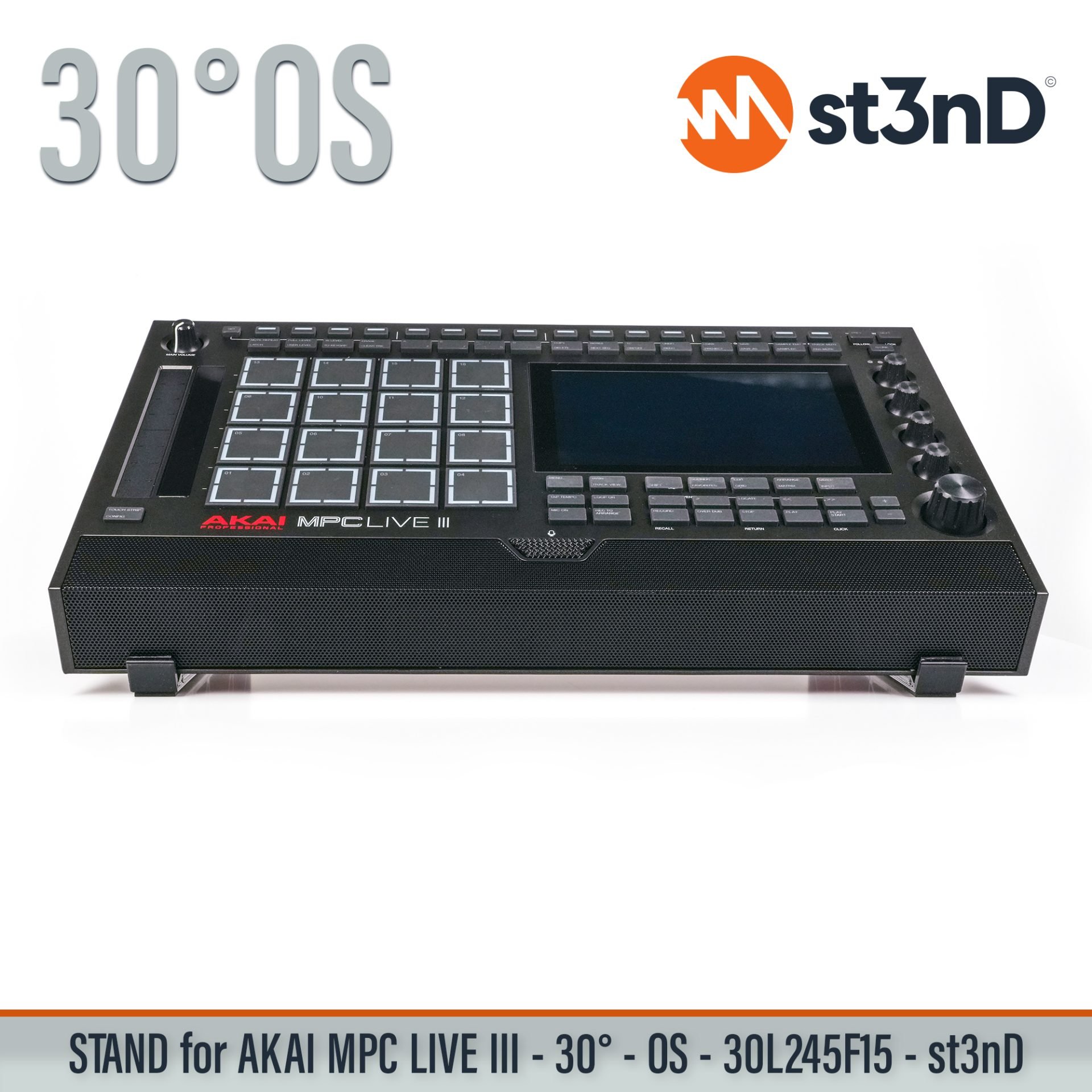 controller home studio instrument accessory portable st3nD stable stand strong studio accessory sturdy synth synth accessory tilted AKAI MPC LIVE III AKAI MPC LIVE III AKAI MPC LIVE 3 MPC LIVE 3