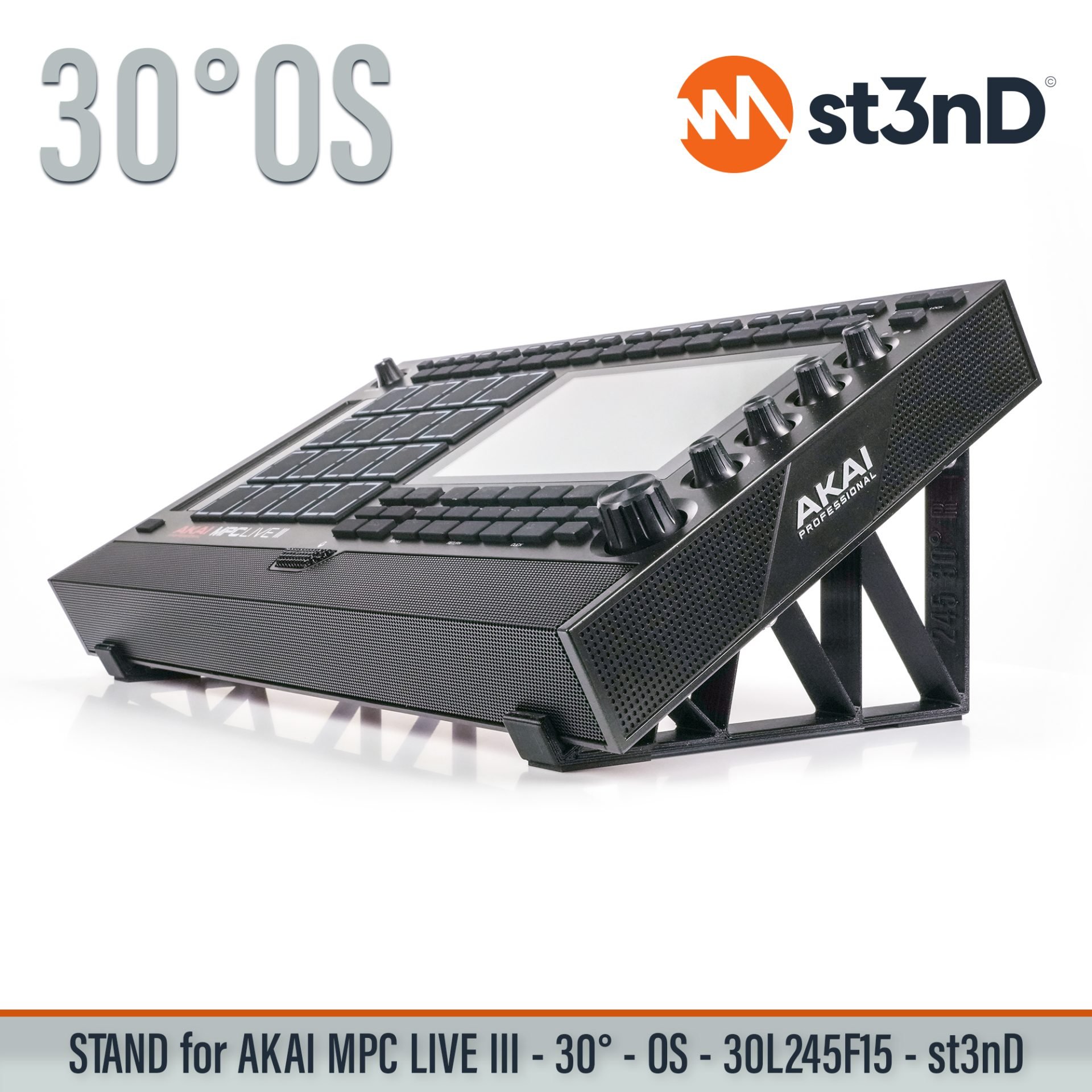 controller home studio instrument accessory portable st3nD stable stand strong studio accessory sturdy synth synth accessory tilted AKAI MPC LIVE III AKAI MPC LIVE III AKAI MPC LIVE 3 MPC LIVE 3