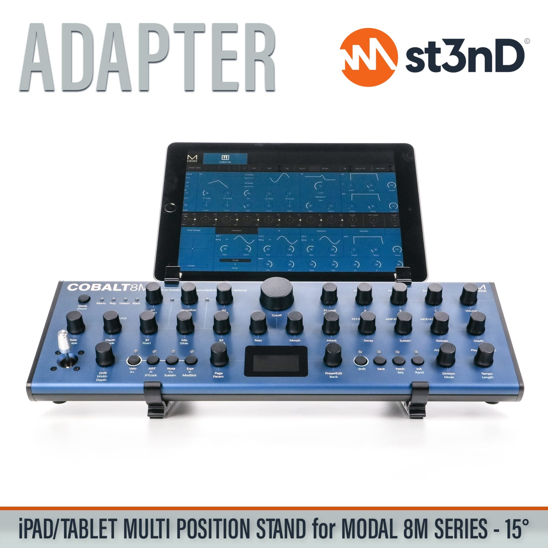 COBALT8M home studio iPad tablet holder MODAL Electronics MODAL ELECTRONICS ARGON8M MODAL ELECTRONICS carbon8m MODAL ELECTRONICS COBALT8M MODALapp portable st3nD stable stand strong studio device studio hardware sturdy tilted