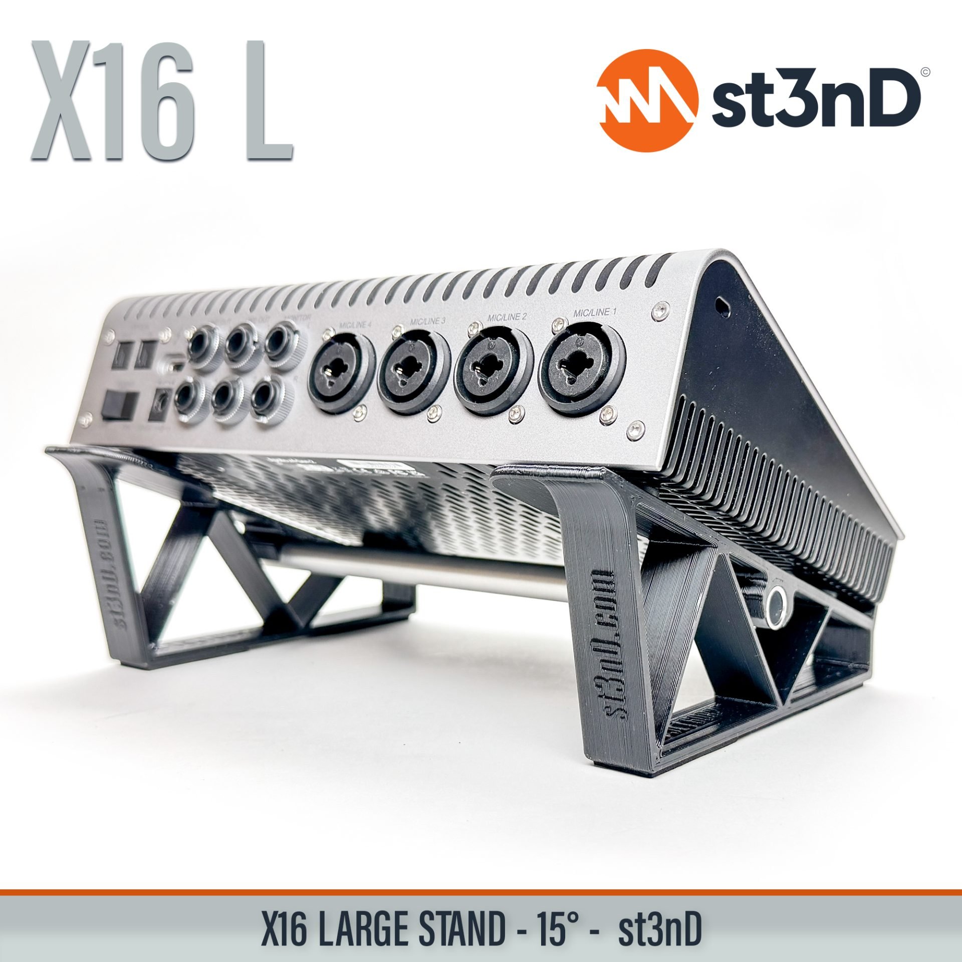 adjustable audio interface stand desktop audio interface stand portable st3nD stable strong studio accessory studio gear accessories studio interface stand sturdy tilted audio interface stand universal audio interface stand