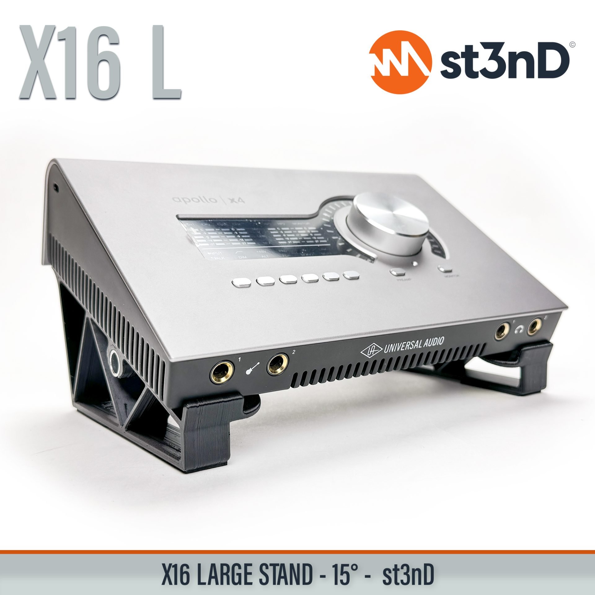 adjustable audio interface stand desktop audio interface stand portable st3nD stable strong studio accessory studio gear accessories studio interface stand sturdy tilted audio interface stand universal audio interface stand
