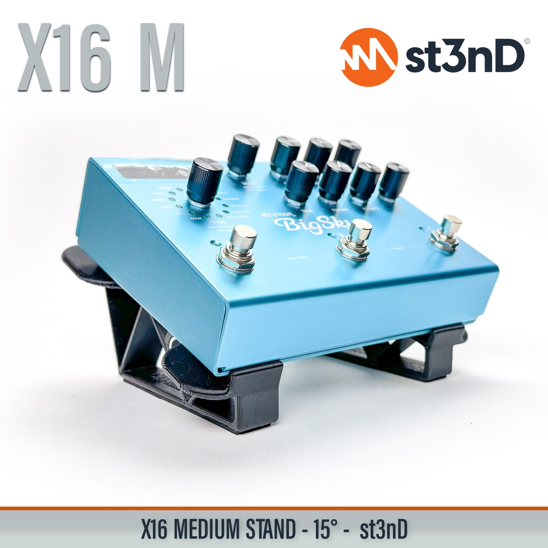 adjustable audio interface stand, universal audio interface stand, desktop audio interface stand, studio interface stand, tilted audio interface stand