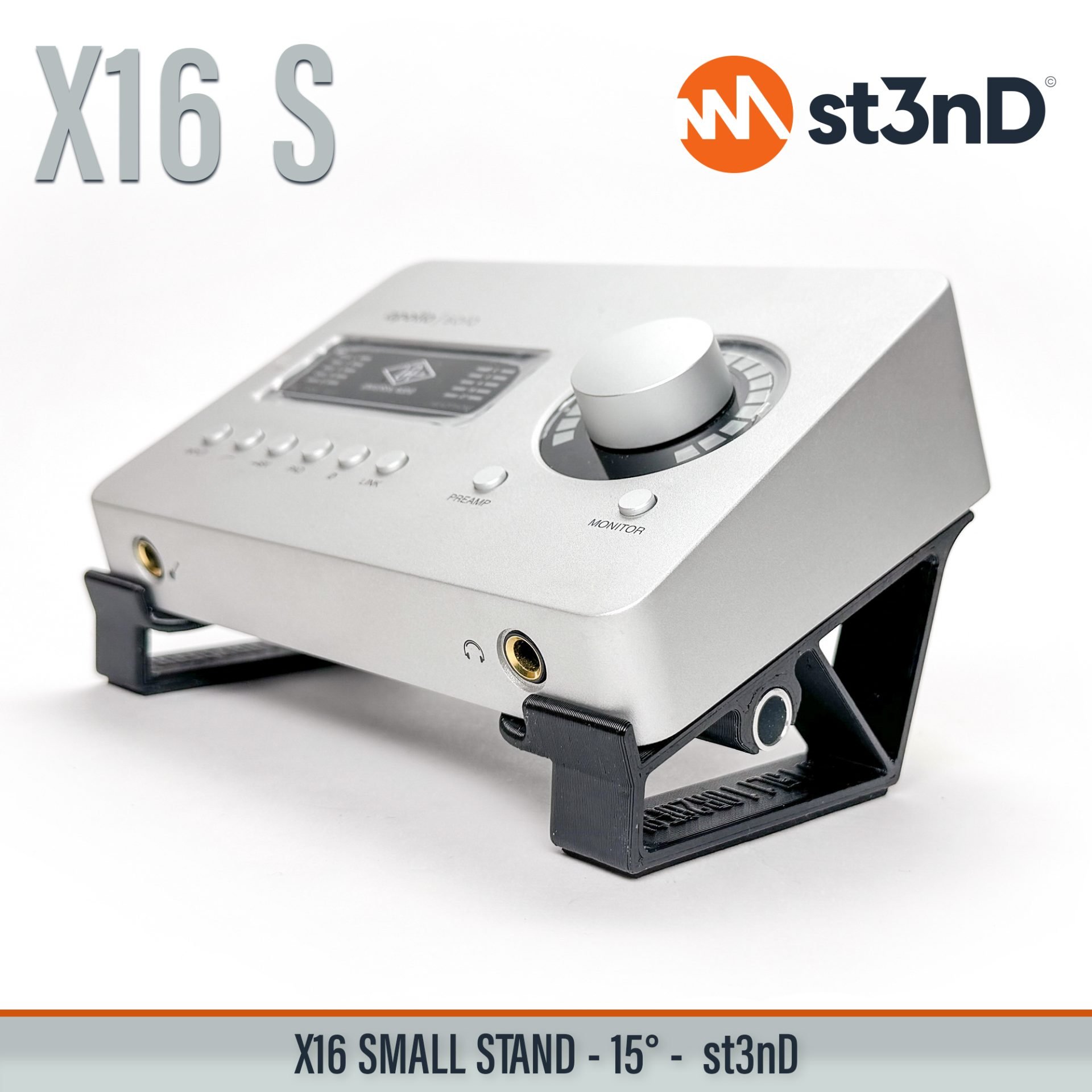 adjustable audio interface stand desktop audio interface stand portable st3nD stable strong studio accessory studio gear accessories studio interface stand sturdy tilted audio interface stand universal audio interface stand