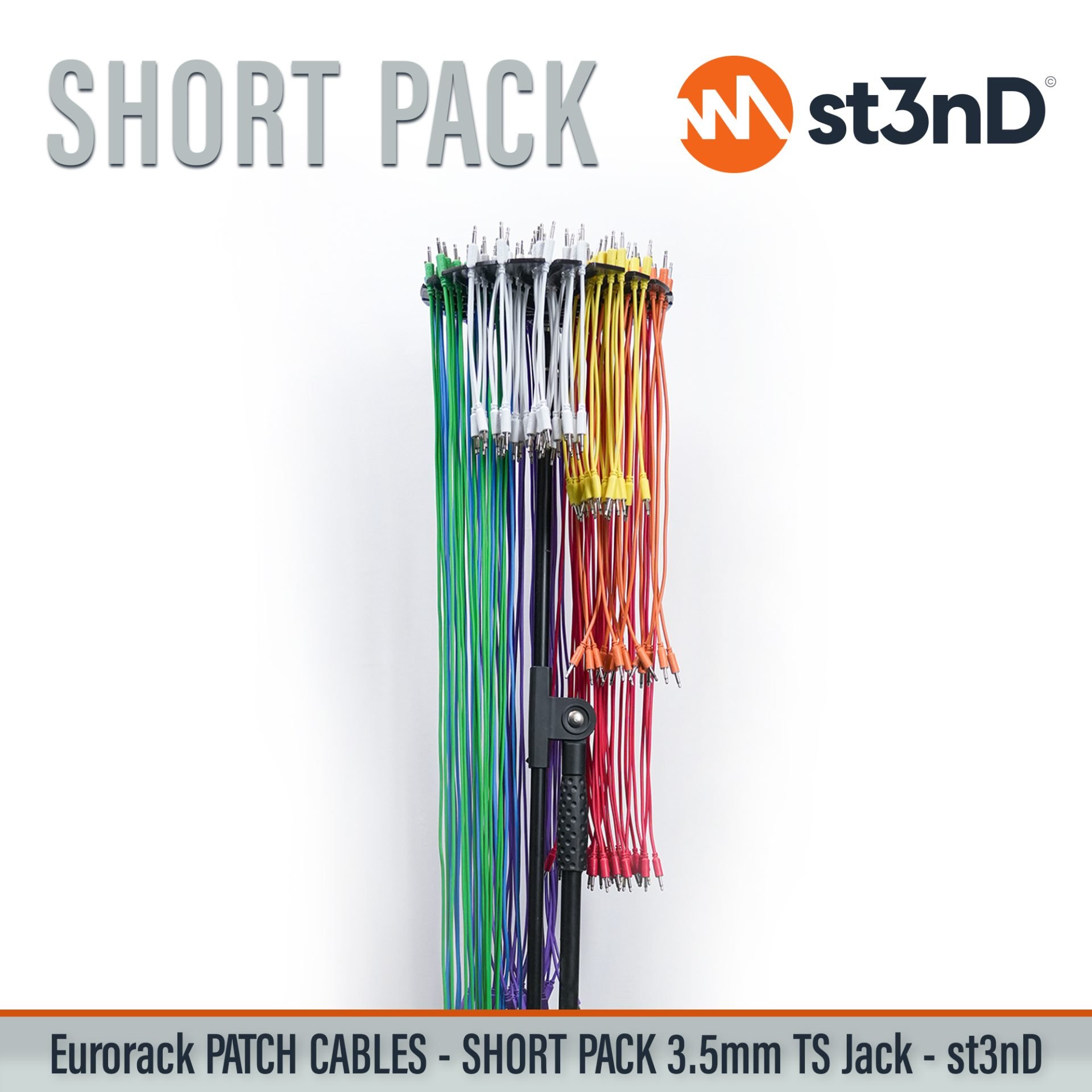 modular eurorack patch cable 3.5mm mono jack short pack bundle eurorack cable holder semimodular modular copper patch cable pvc patch cable short patch cable synth accessory