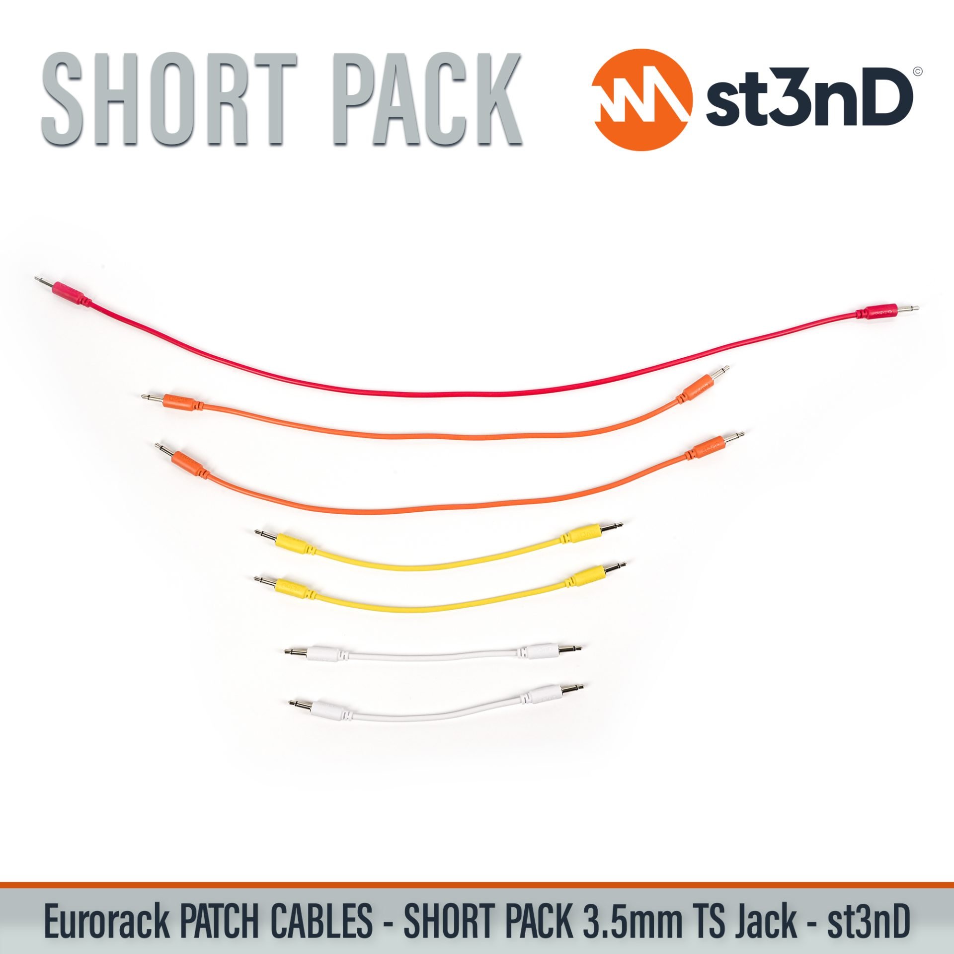 modular eurorack patch cable 3.5mm mono jack short pack bundle eurorack cable holder semimodular modular copper patch cable pvc patch cable short patch cable synth accessory