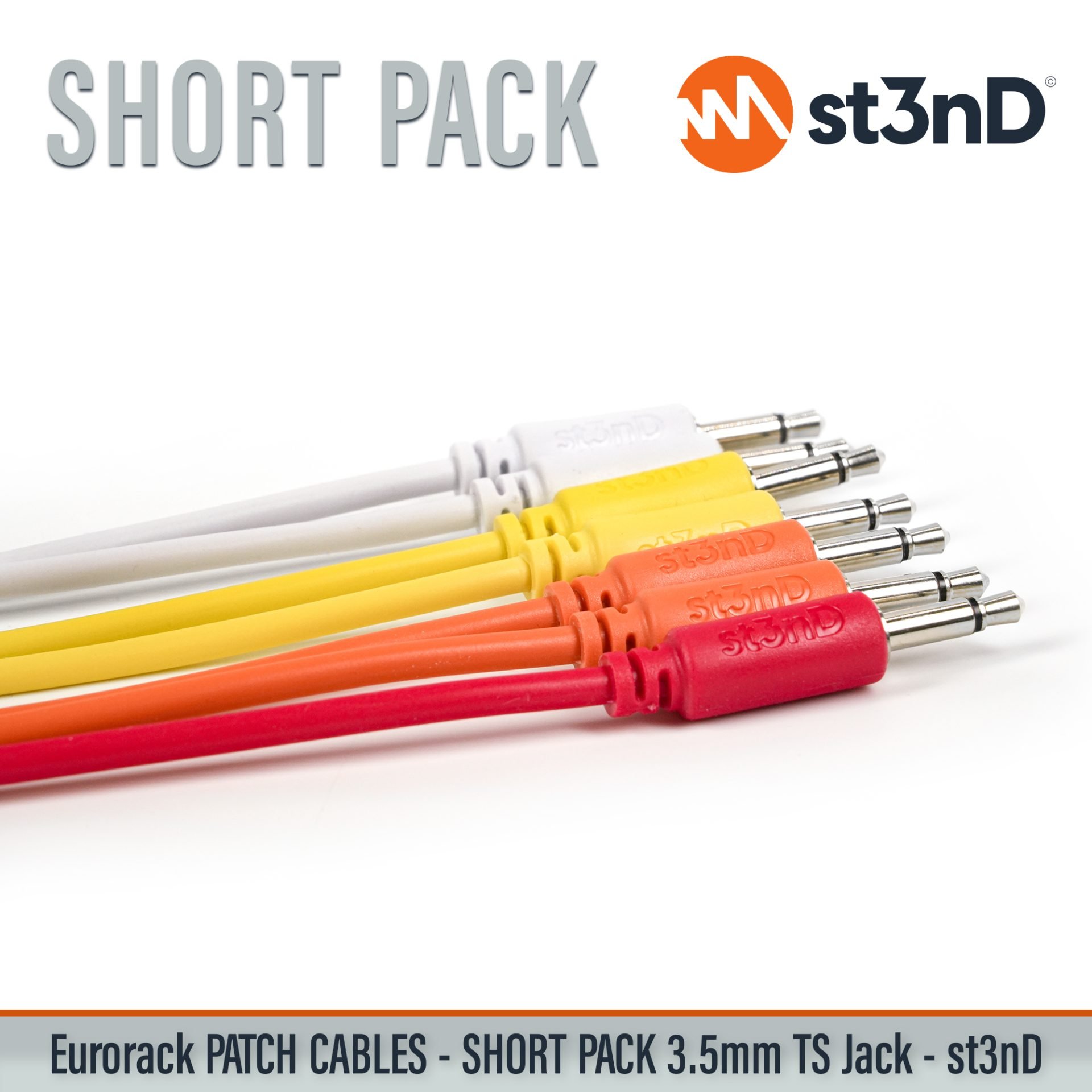 modular eurorack patch cable 3.5mm mono jack short pack bundle eurorack cable holder semimodular modular copper patch cable pvc patch cable short patch cable synth accessory