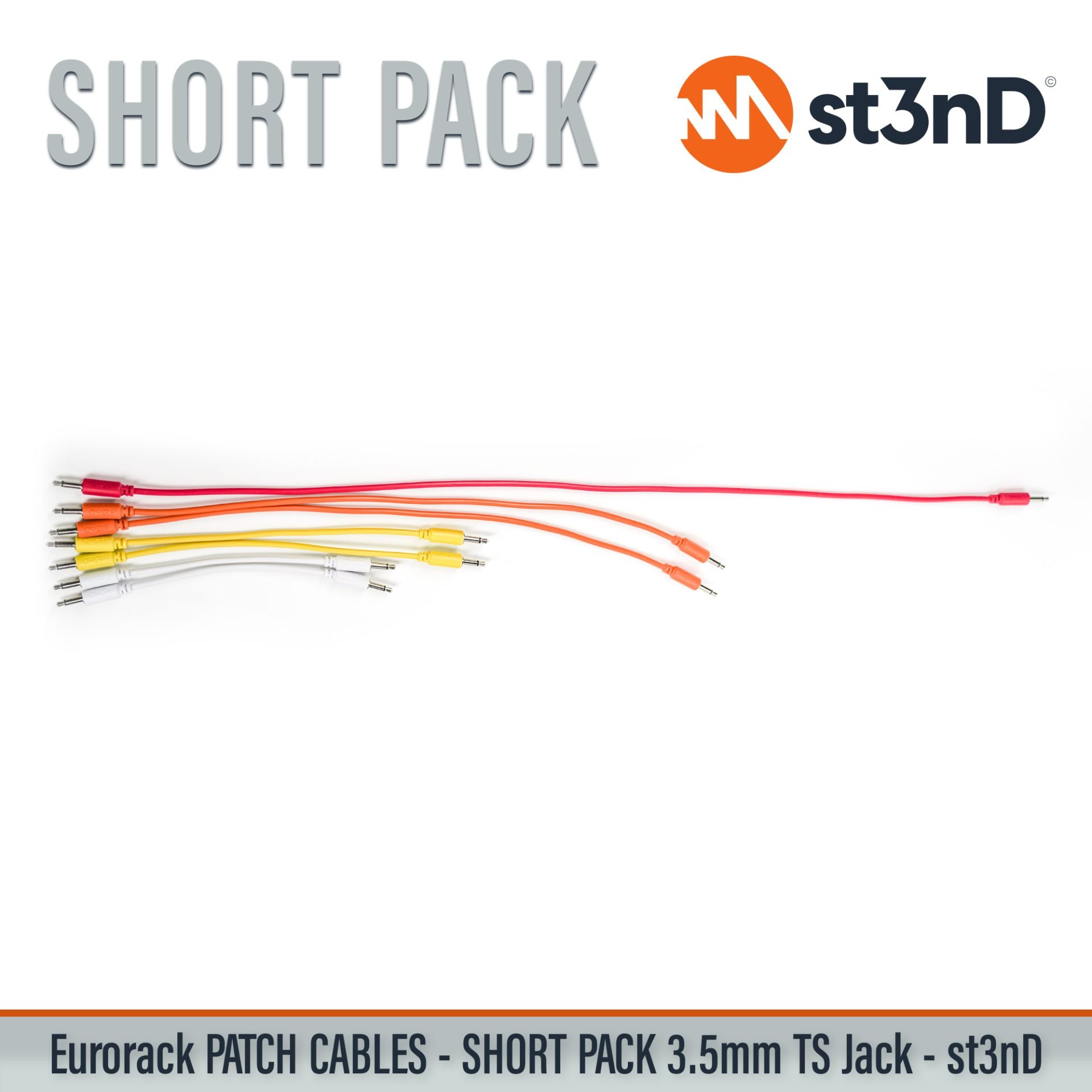 modular eurorack patch cable 3.5mm mono jack short pack bundle eurorack cable holder semimodular modular copper patch cable pvc patch cable short patch cable synth accessory