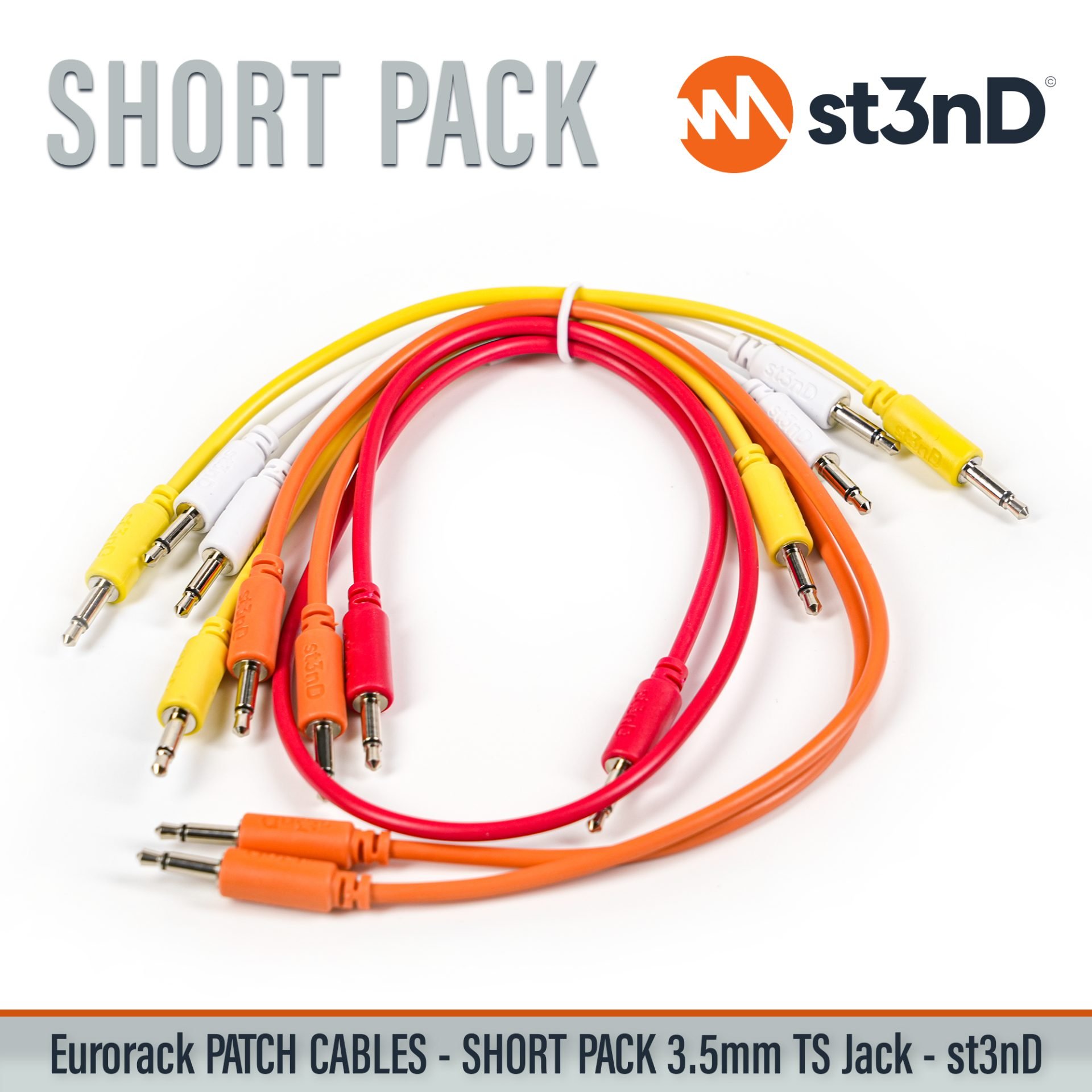 modular eurorack patch cable 3.5mm mono jack short pack bundle eurorack cable holder semimodular modular copper patch cable pvc patch cable short patch cable synth accessory