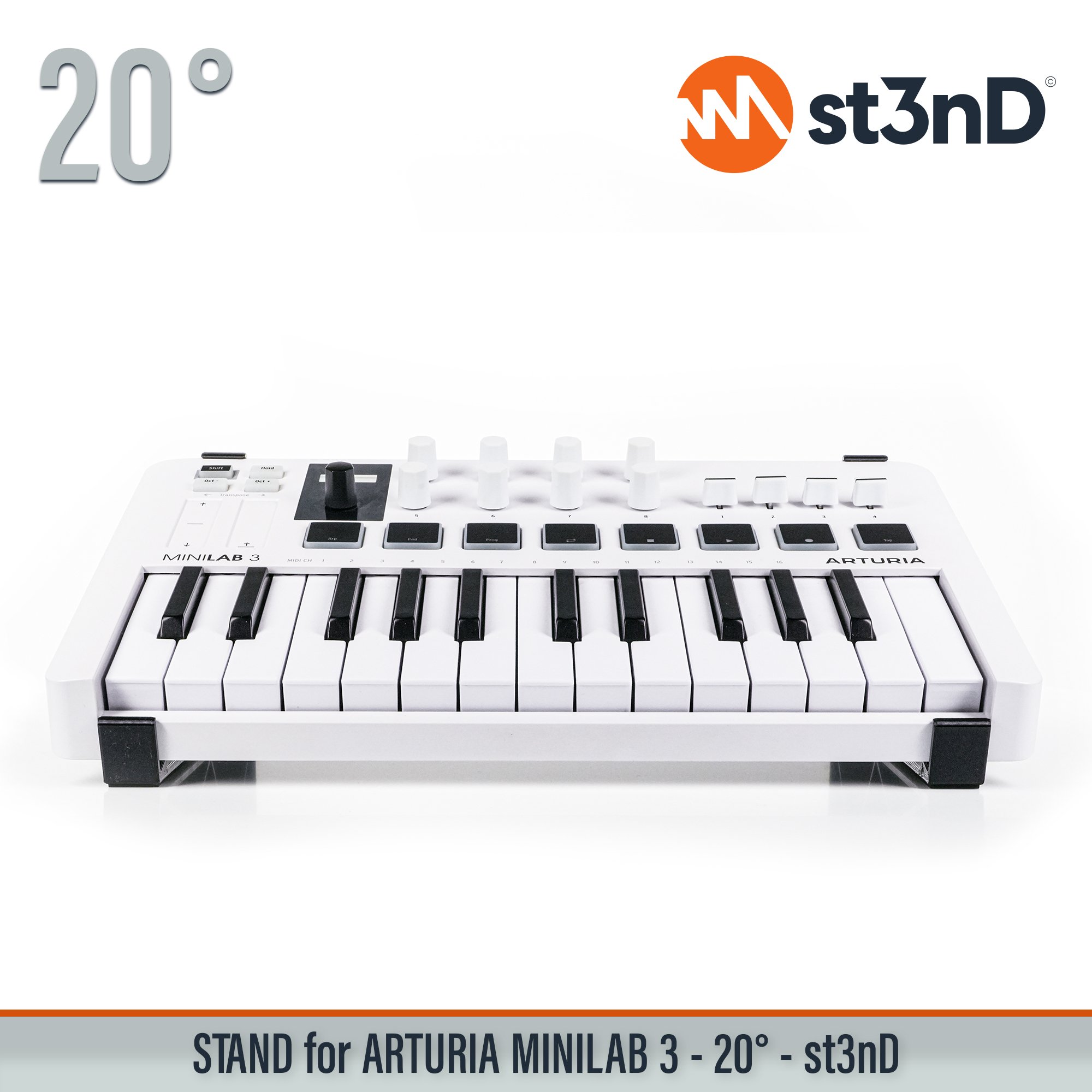 arturia ARTURIA Minilab Mk2 minilab portable st3nD stable stand strong studio accessory sturdy tilted ARTURIA Minilab 3 Minilab 3