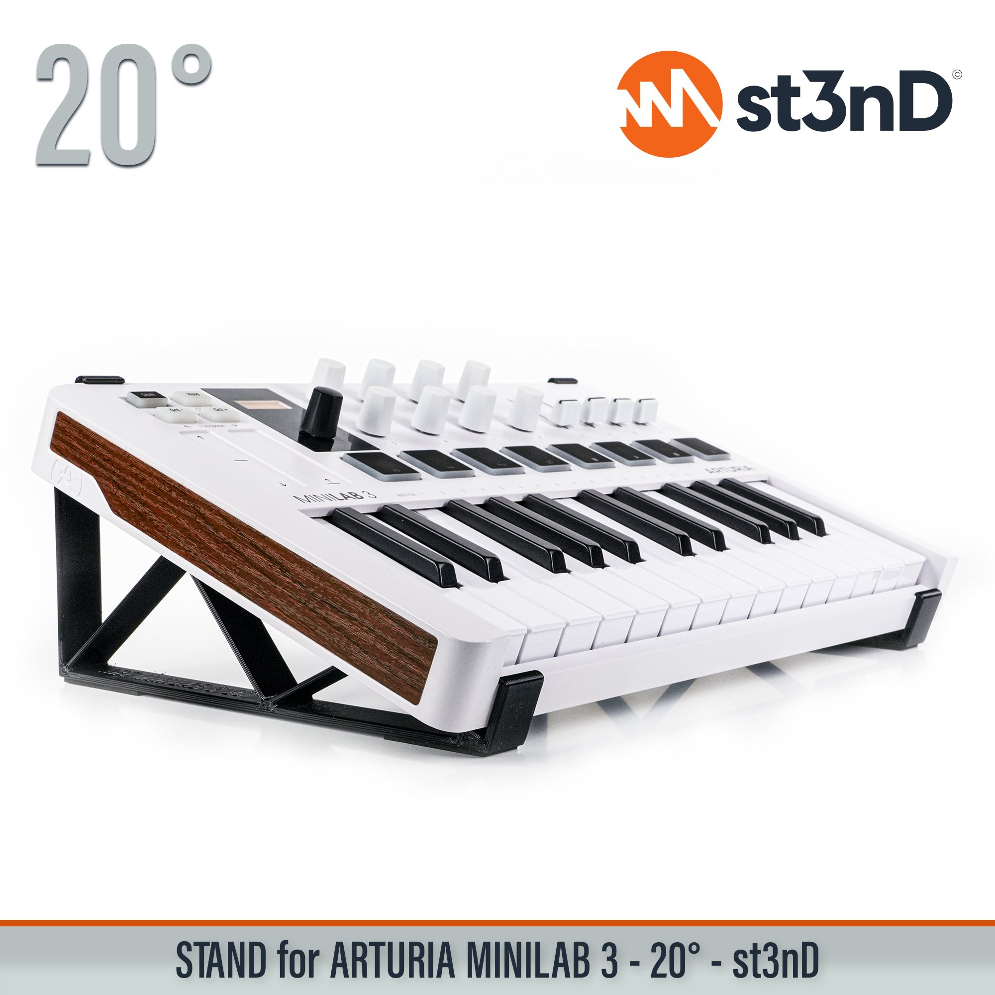 arturia ARTURIA Minilab Mk2 minilab portable st3nD stable stand strong studio accessory sturdy tilted ARTURIA Minilab 3 Minilab 3