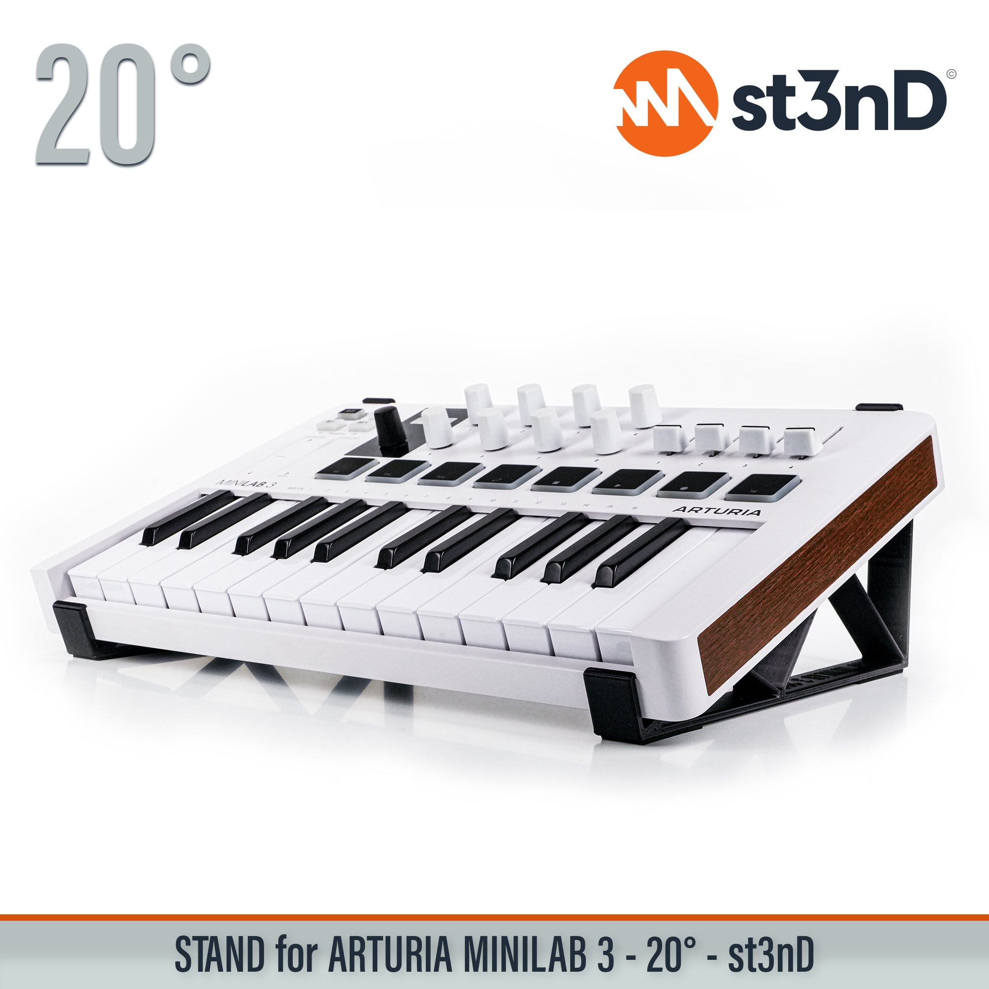 arturia ARTURIA Minilab Mk2 minilab portable st3nD stable stand strong studio accessory sturdy tilted ARTURIA Minilab 3 Minilab 3