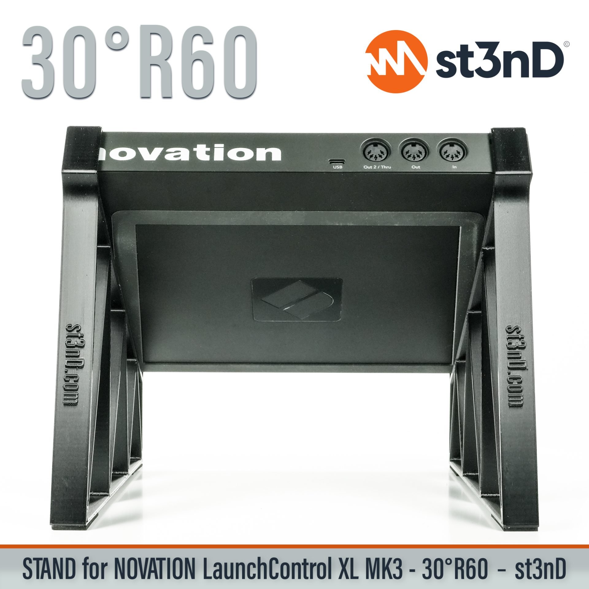 Ableton daw controller Launch Control XL MK3 launchcontrol novation novation launch portable st3nD stable stand strong sturdy tilted