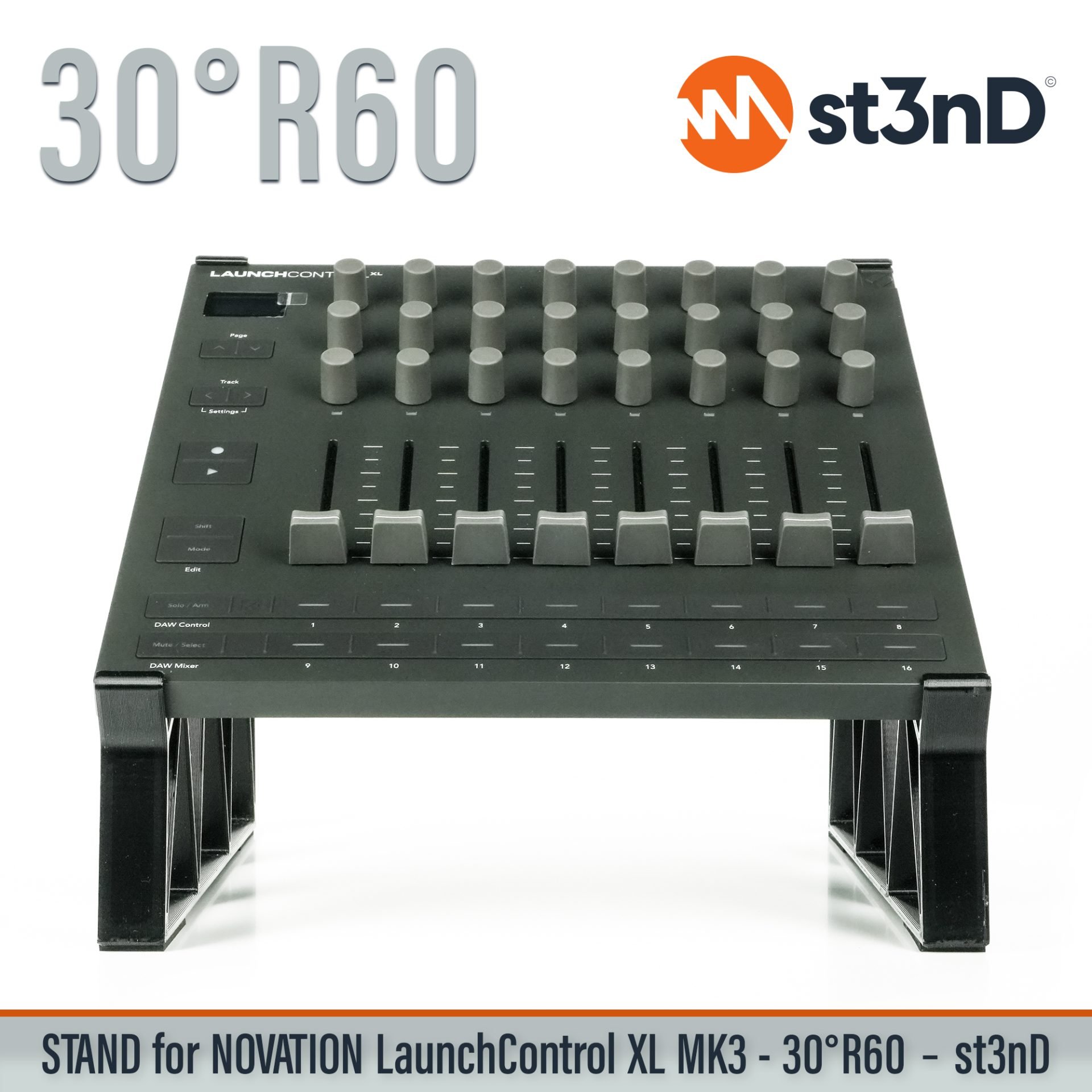 Ableton daw controller Launch Control XL MK3 launchcontrol novation novation launch portable st3nD stable stand strong sturdy tilted