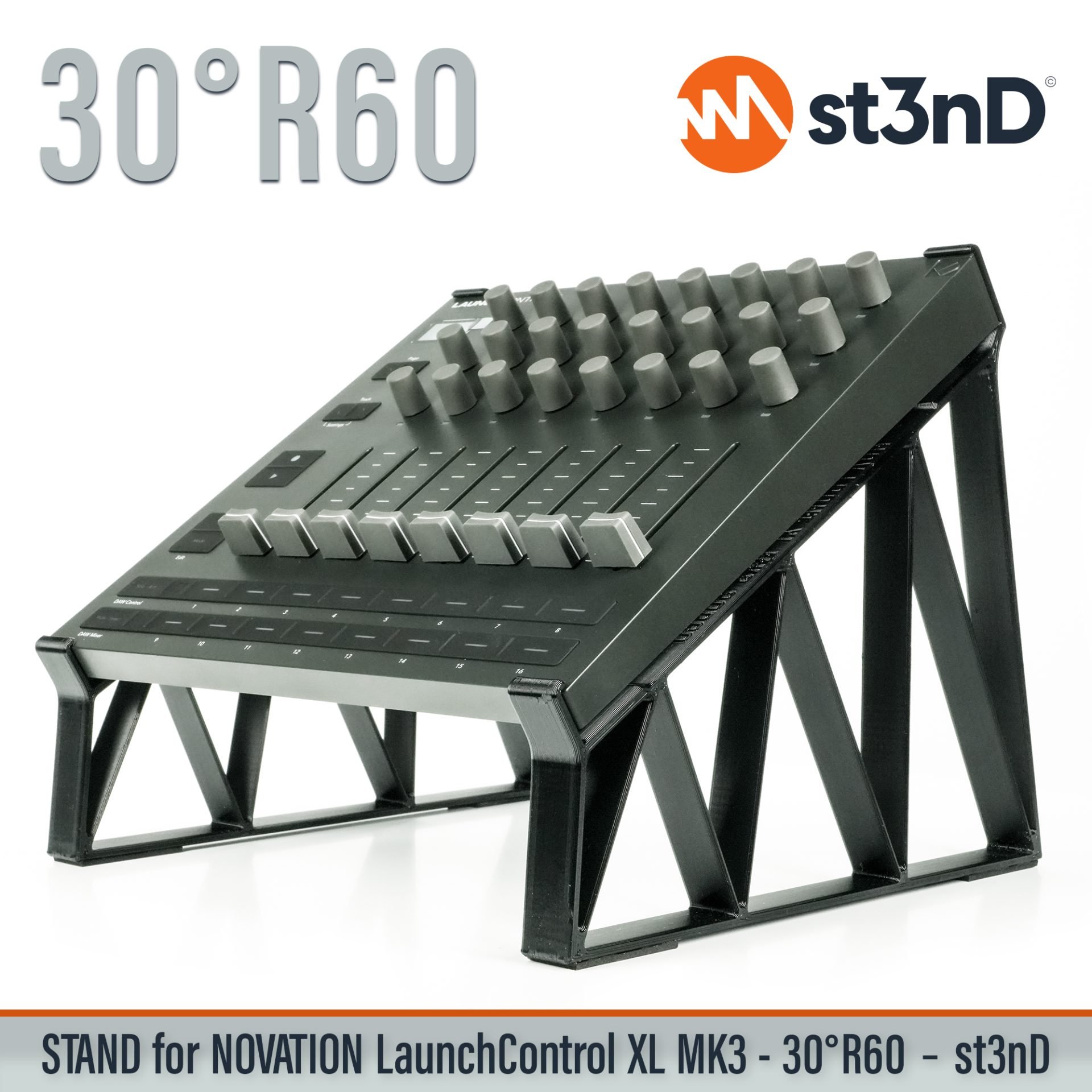 Ableton daw controller Launch Control XL MK3 launchcontrol novation novation launch portable st3nD stable stand strong sturdy tilted