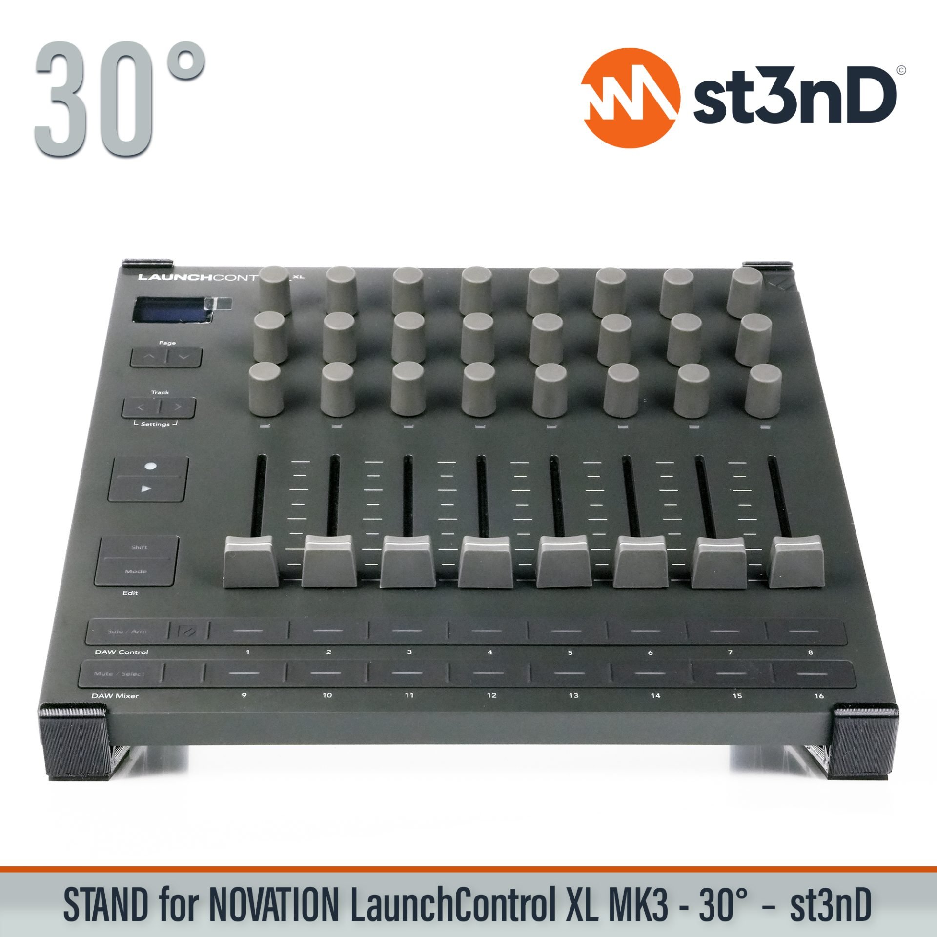 Ableton daw controller Launch Control XL MK3 launchcontrol novation novation launch portable st3nD stable stand strong sturdy tilted