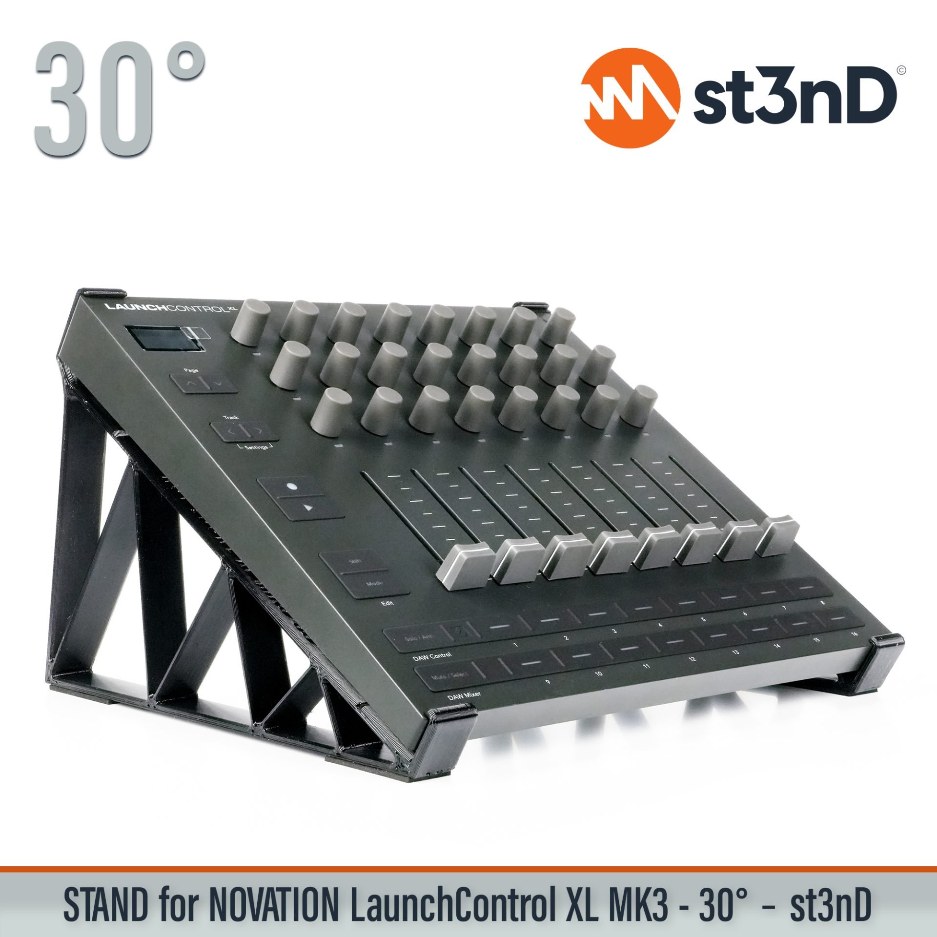 Ableton daw controller Launch Control XL MK3 launchcontrol novation novation launch portable st3nD stable stand strong sturdy tilted