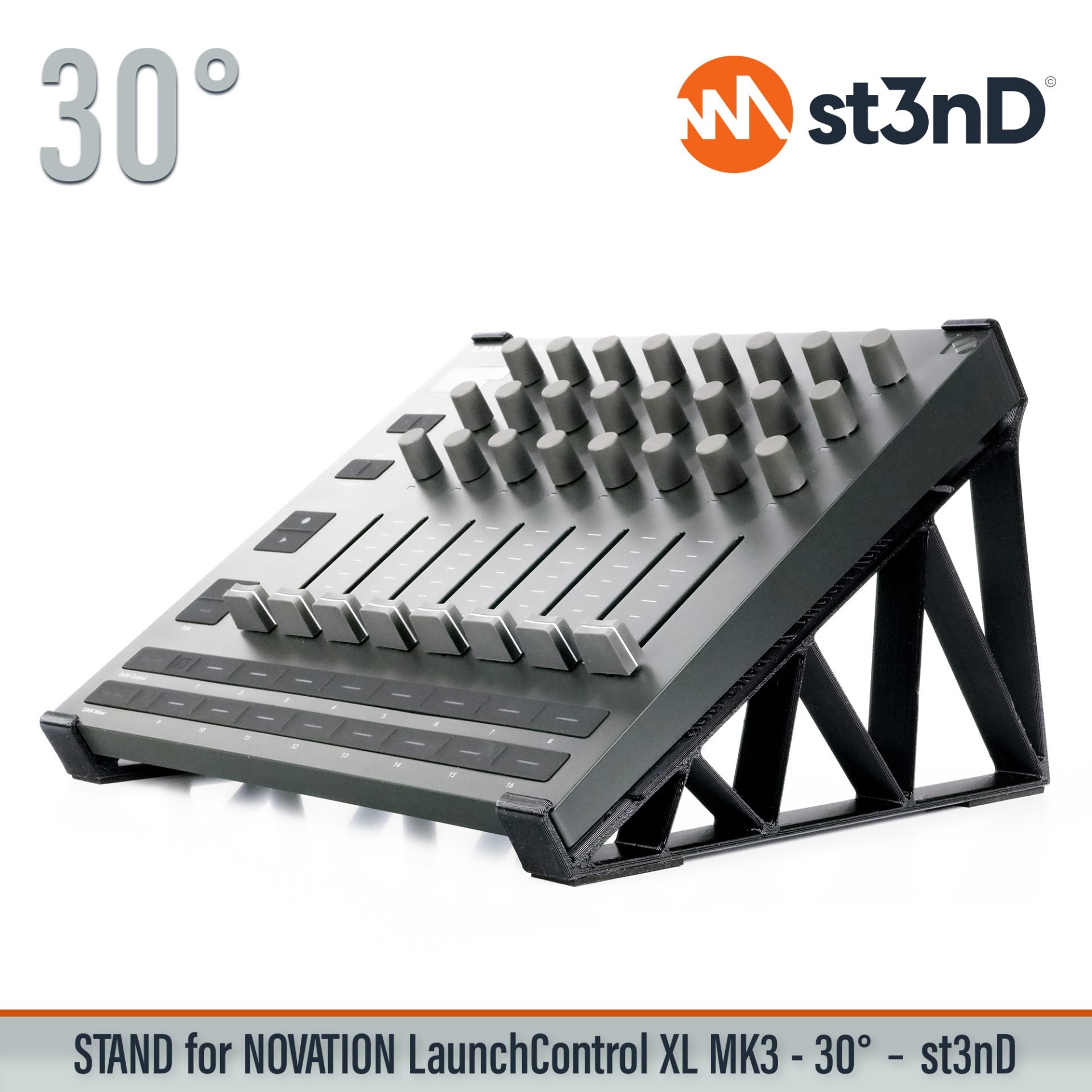 Ableton daw controller Launch Control XL MK3 launchcontrol novation novation launch portable st3nD stable stand strong sturdy tilted