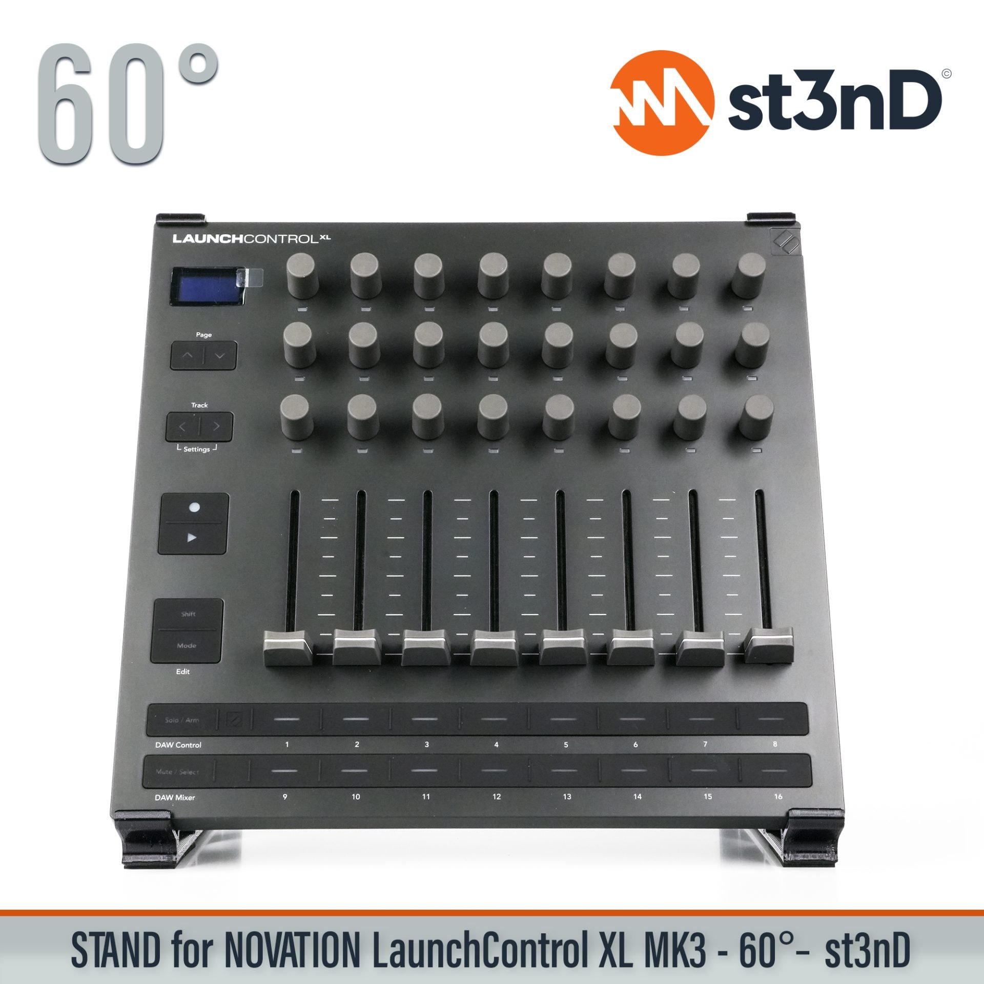 Ableton daw controller Launch Control XL MK3 launchcontrol novation novation launch portable st3nD stable stand strong sturdy tilted