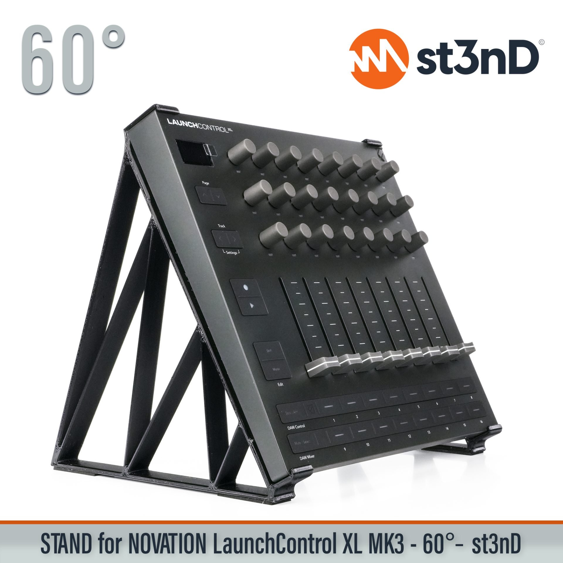 Ableton daw controller Launch Control XL MK3 launchcontrol novation novation launch portable st3nD stable stand strong sturdy tilted