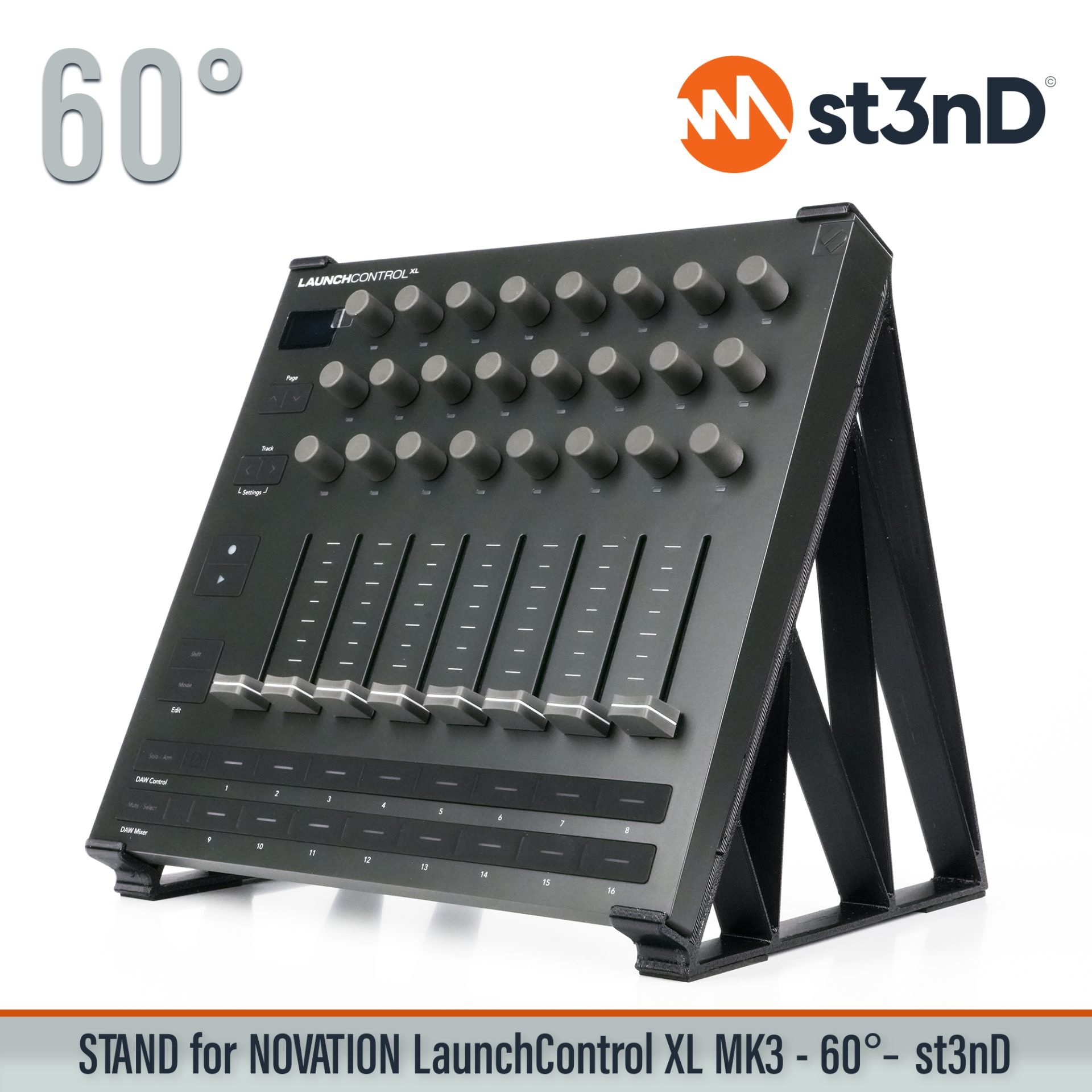 Ableton daw controller Launch Control XL MK3 launchcontrol novation novation launch portable st3nD stable stand strong sturdy tilted